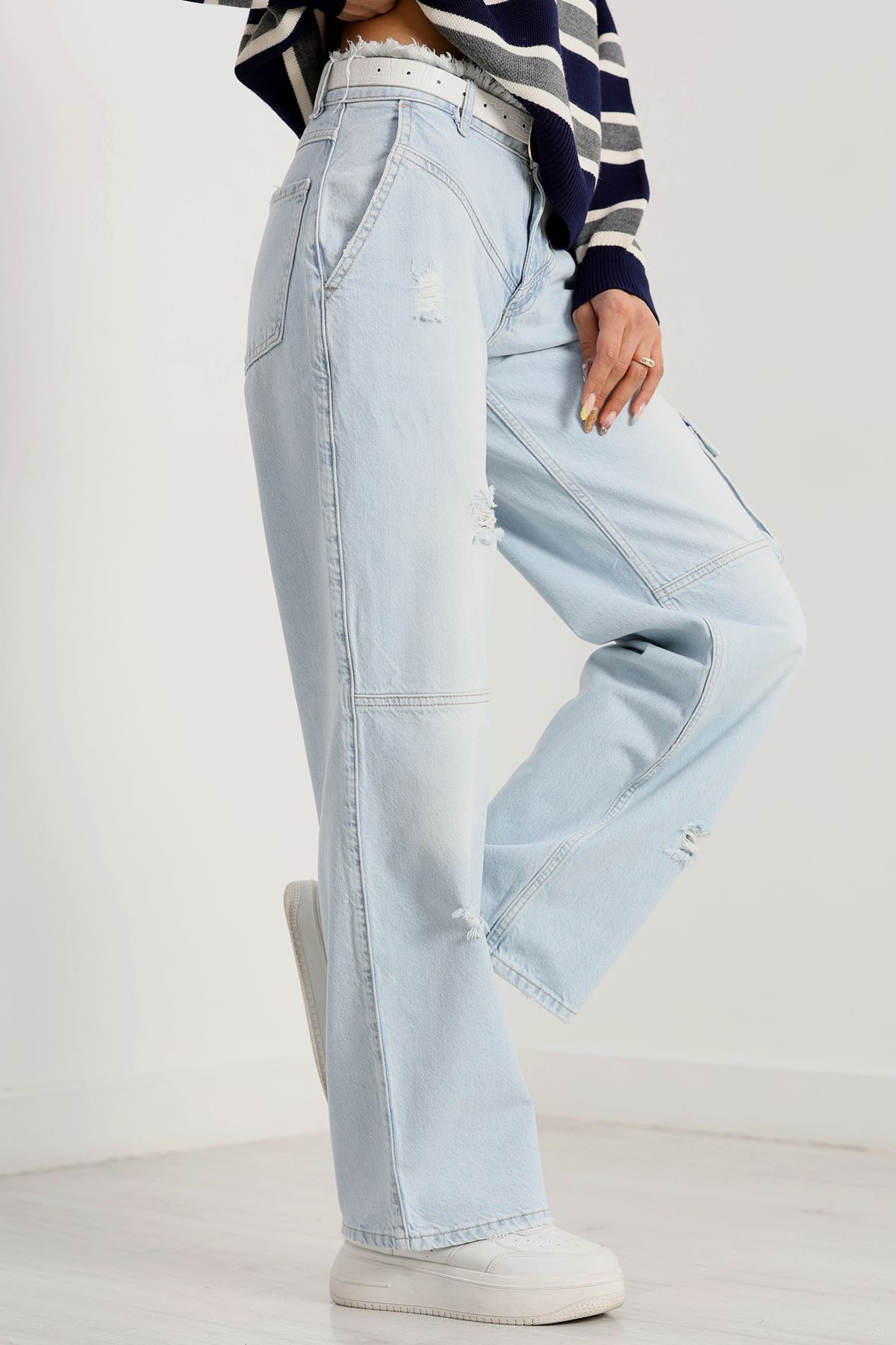 Kargo Cepli Palazzo Kot Pantolon Buzasit - 30741.1966.