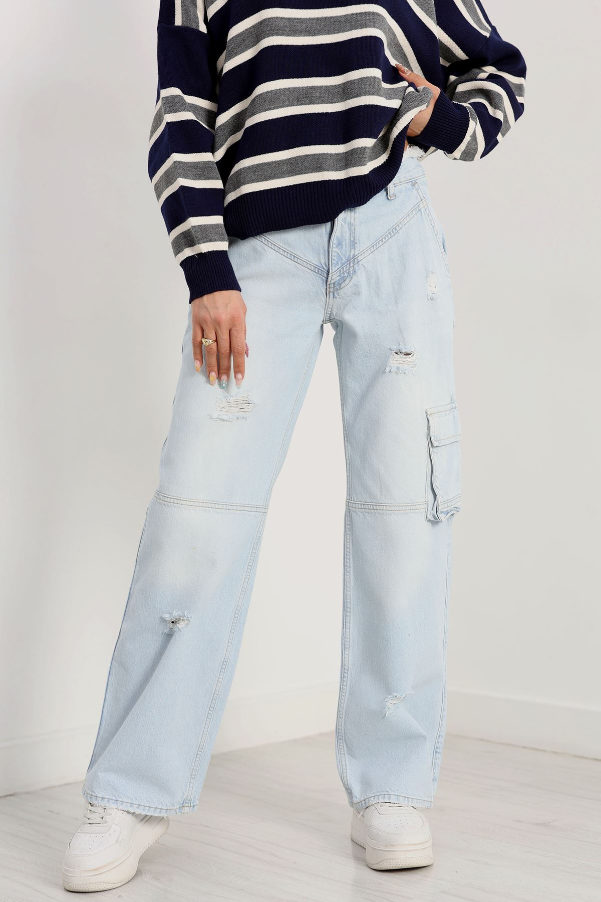 Kargo Cepli Palazzo Kot Pantolon Buzasit - 30741.1966.