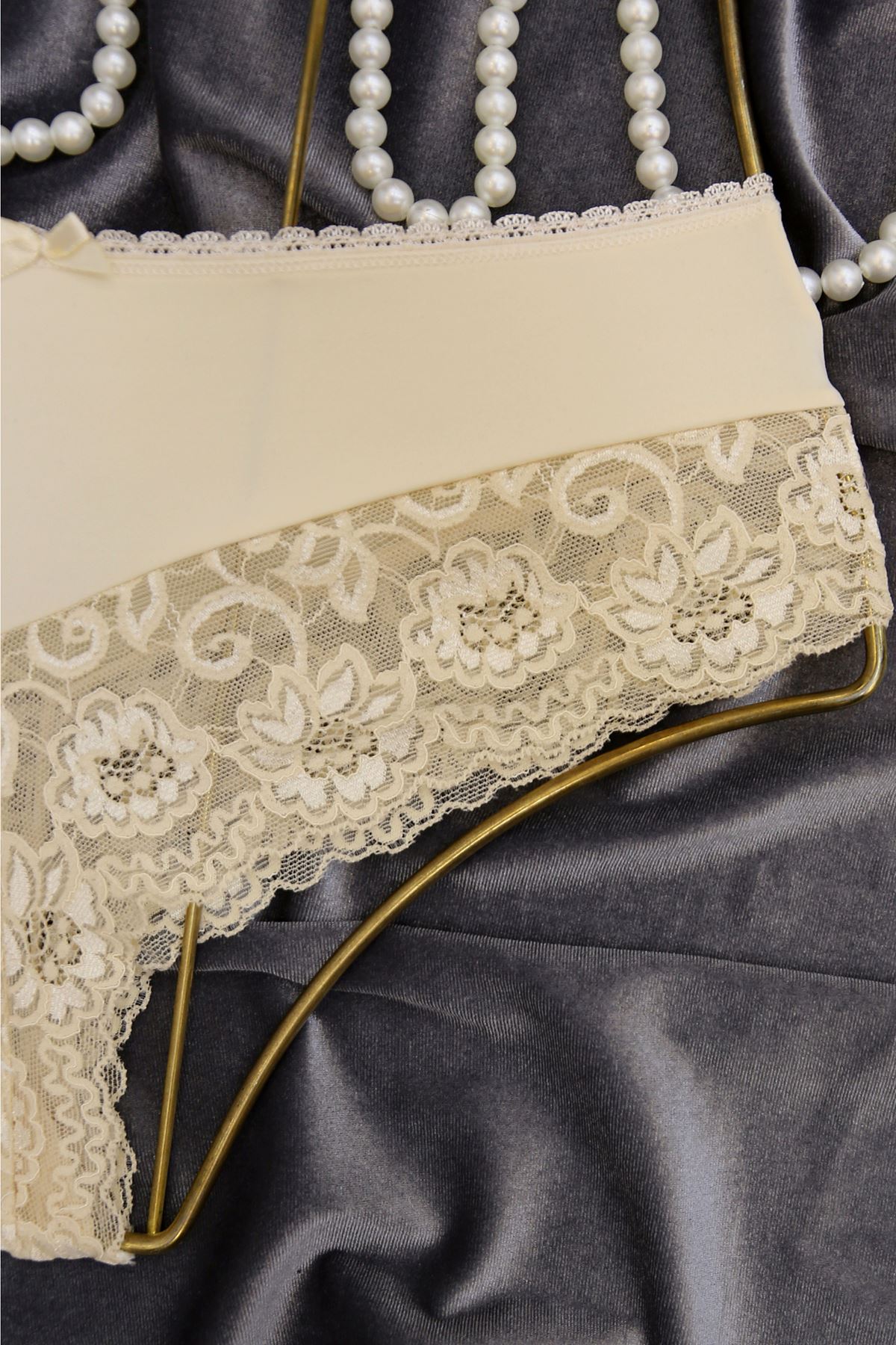 2'Li Özel Dantelli Brazilian String Set Rengarenk - 1215.1364.