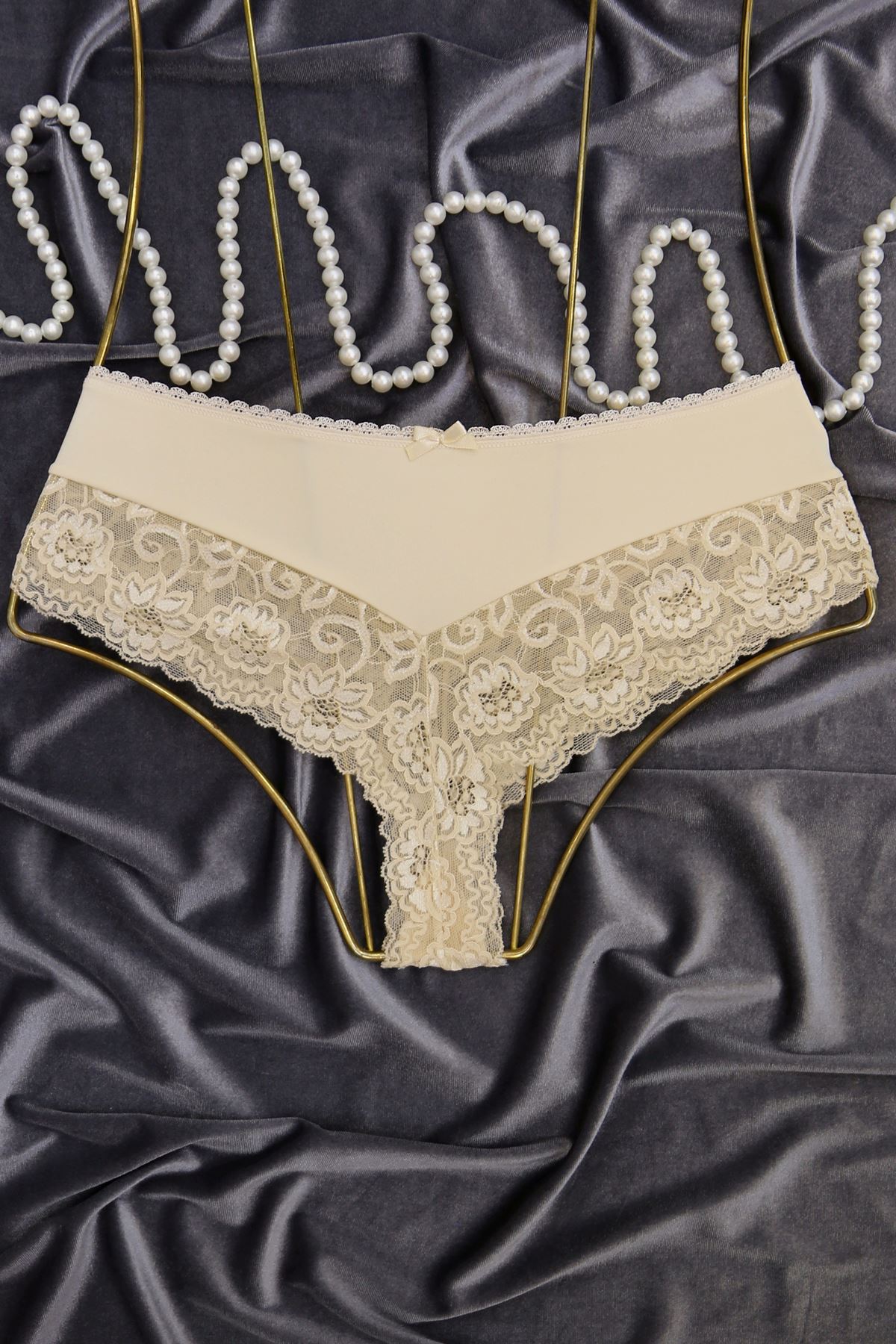 2'Li Özel Dantelli Brazilian String Set Rengarenk - 1215.1364.