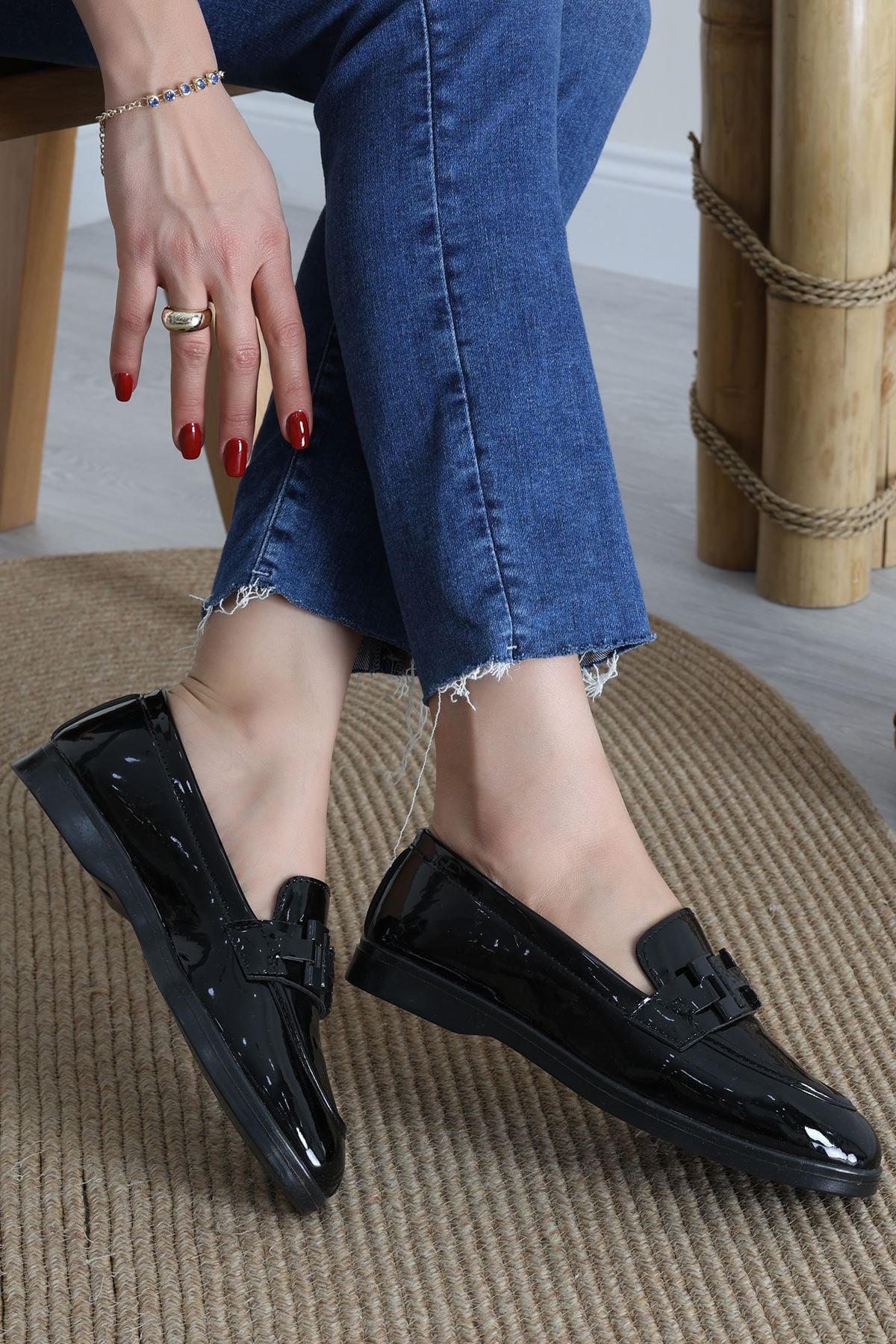 Loafer Günlük Ayakkabı Siyahrugan - 18000.1846.