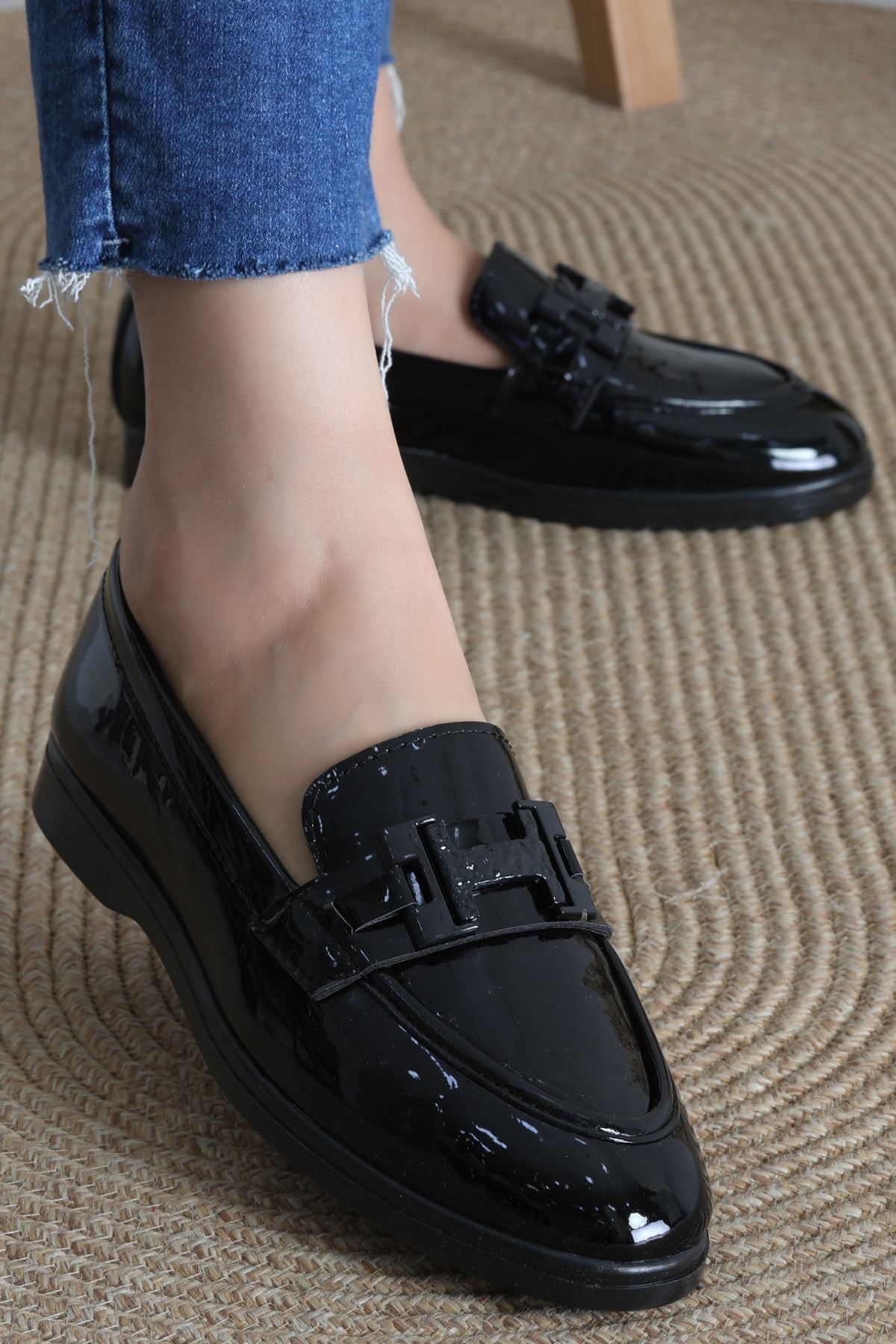 Loafer Günlük Ayakkabı Siyahrugan - 18000.1846.