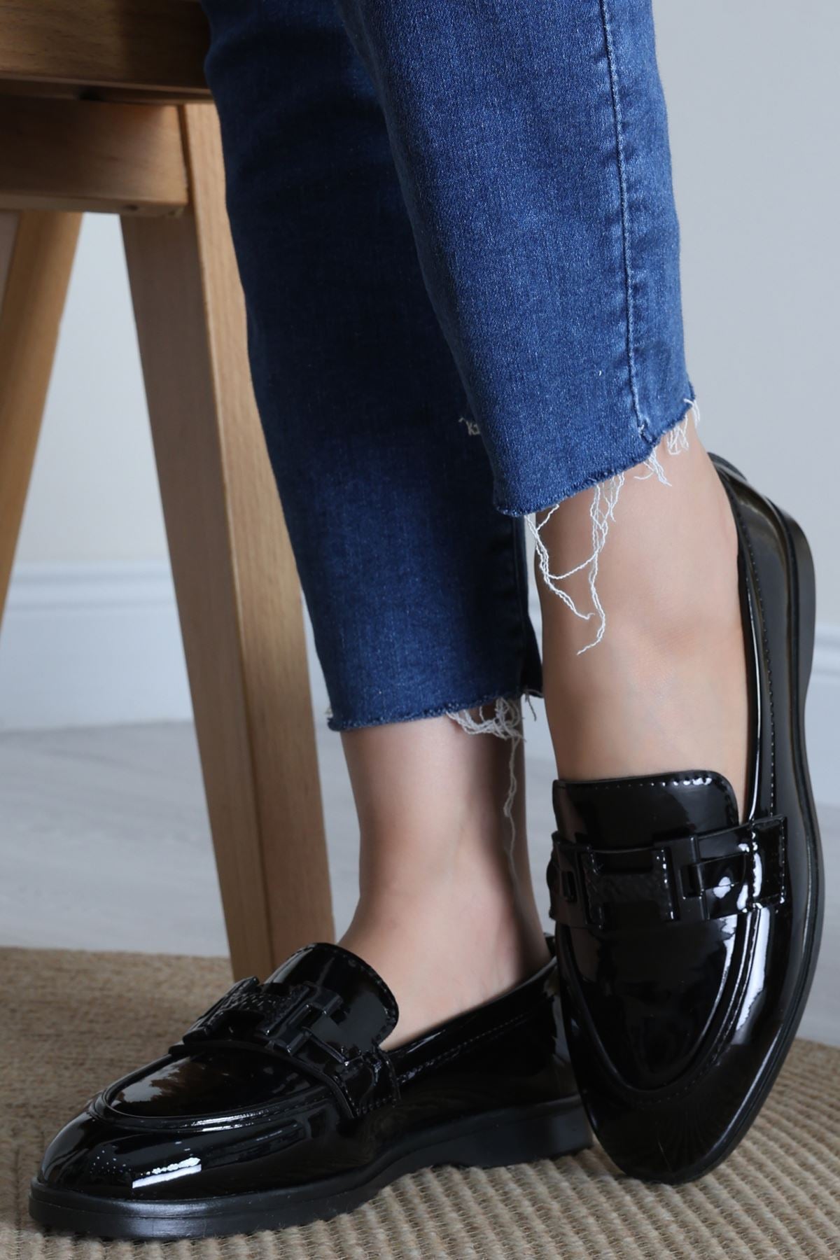 Loafer Günlük Ayakkabı Siyahrugan - 18000.1846.