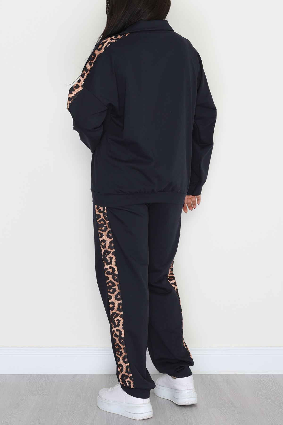 Fermuarlı 2 İplik Büyük Beden Eşofman Takımı Lacivert - 50786.1857.