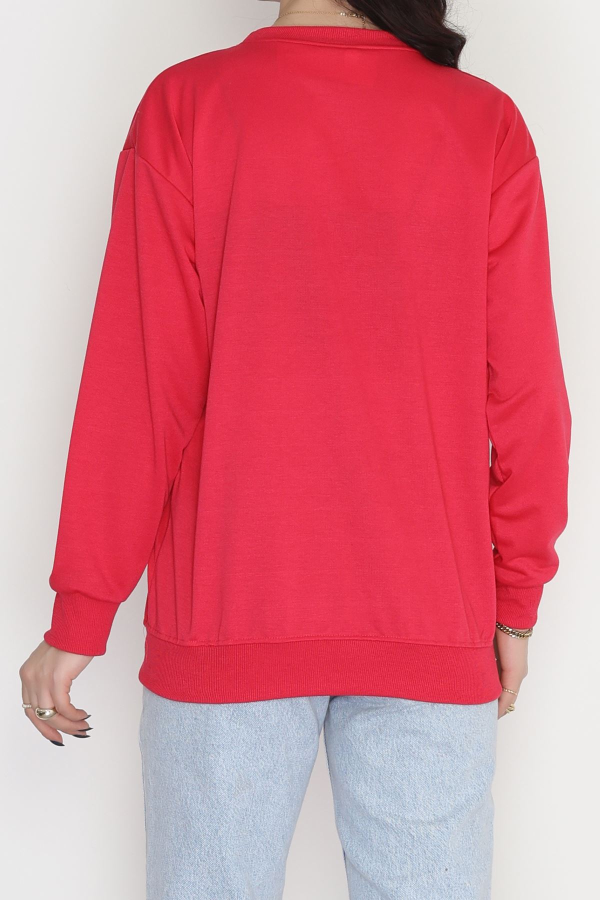 Baskılı 2 İplik Sweat Fuşya - 20789.1878.