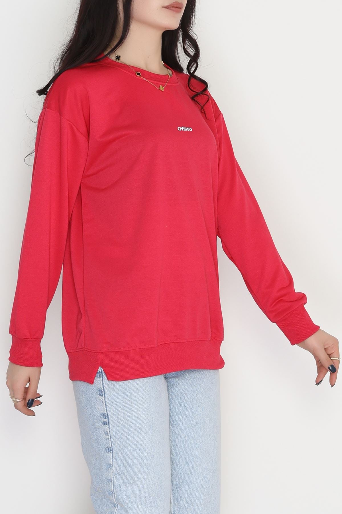 Baskılı 2 İplik Sweat Fuşya - 20789.1878.