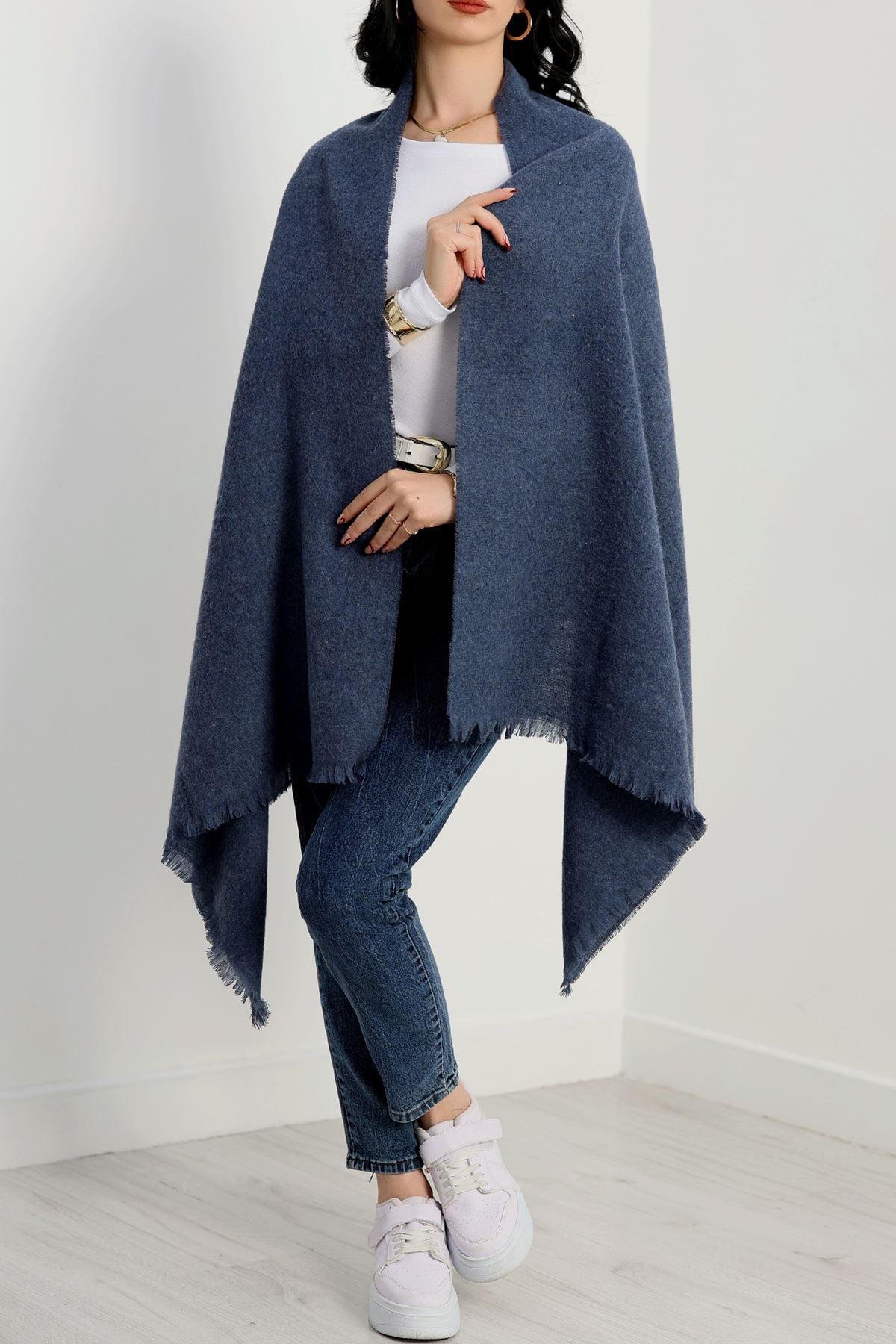 Zra Model Düz Şal İndigo - 70492.1736.