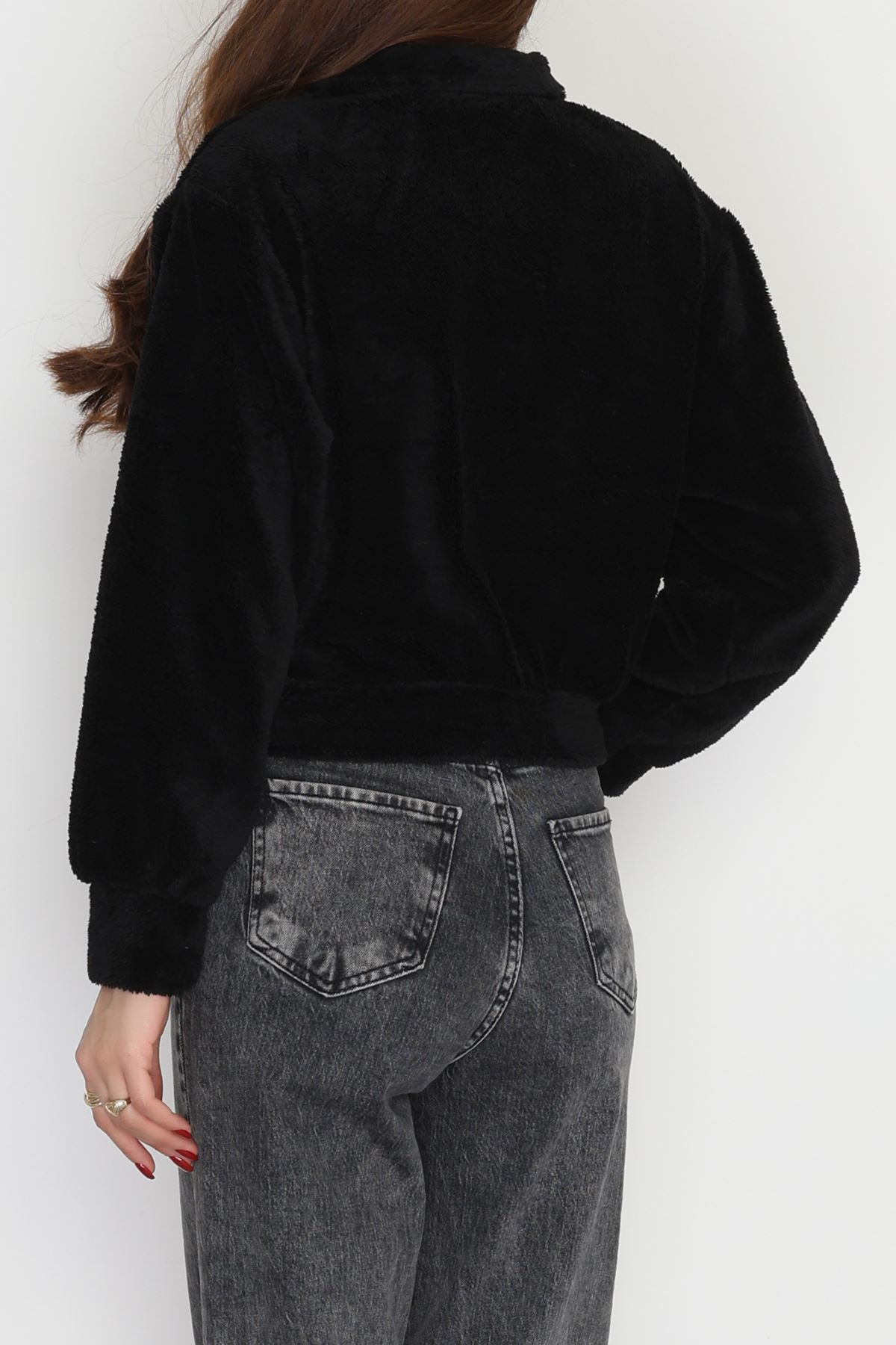 Peluş Sweat Siyah - 31256.1872.