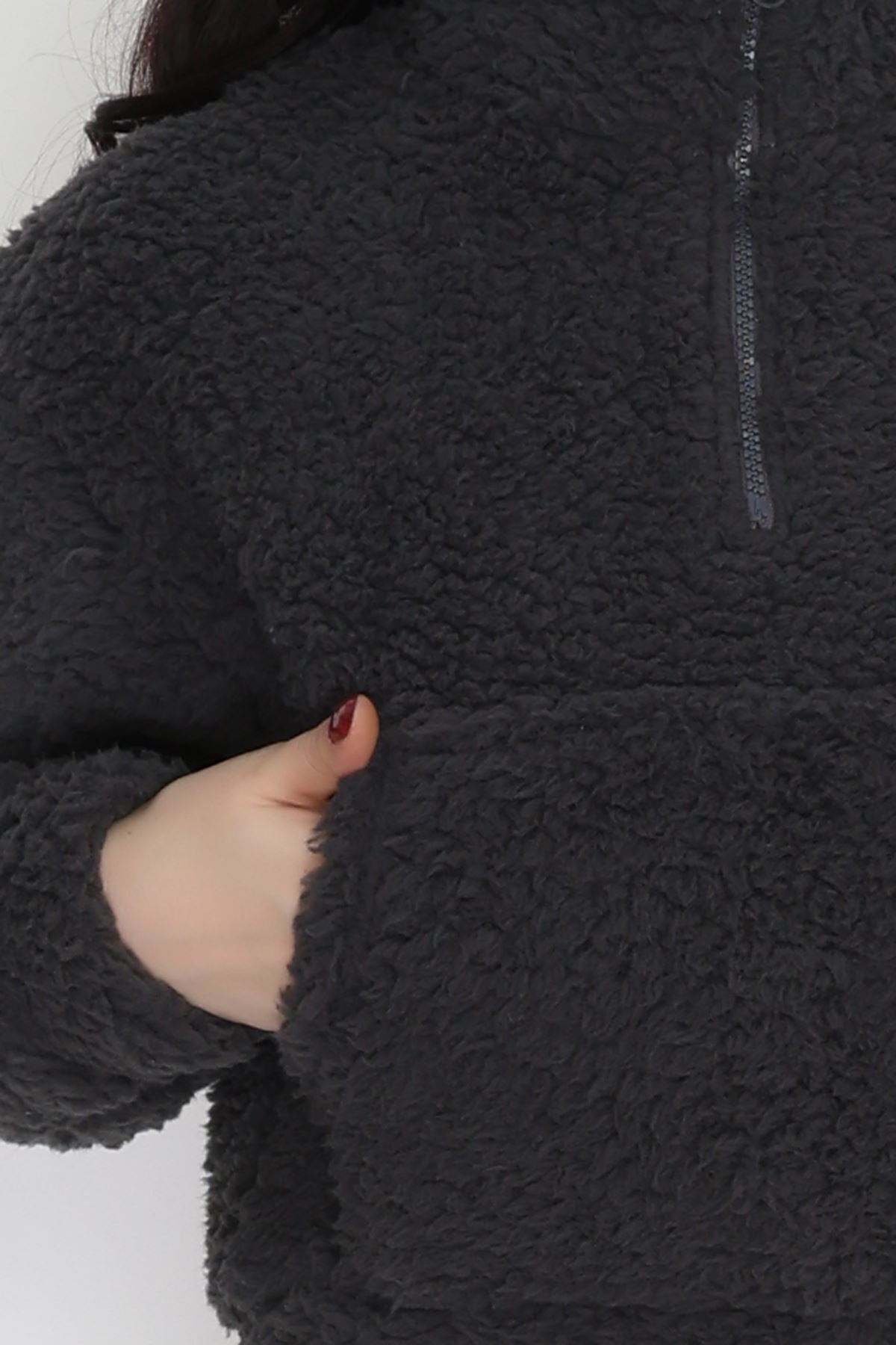 Peluş Sweat Antrasit - 31256.1872.