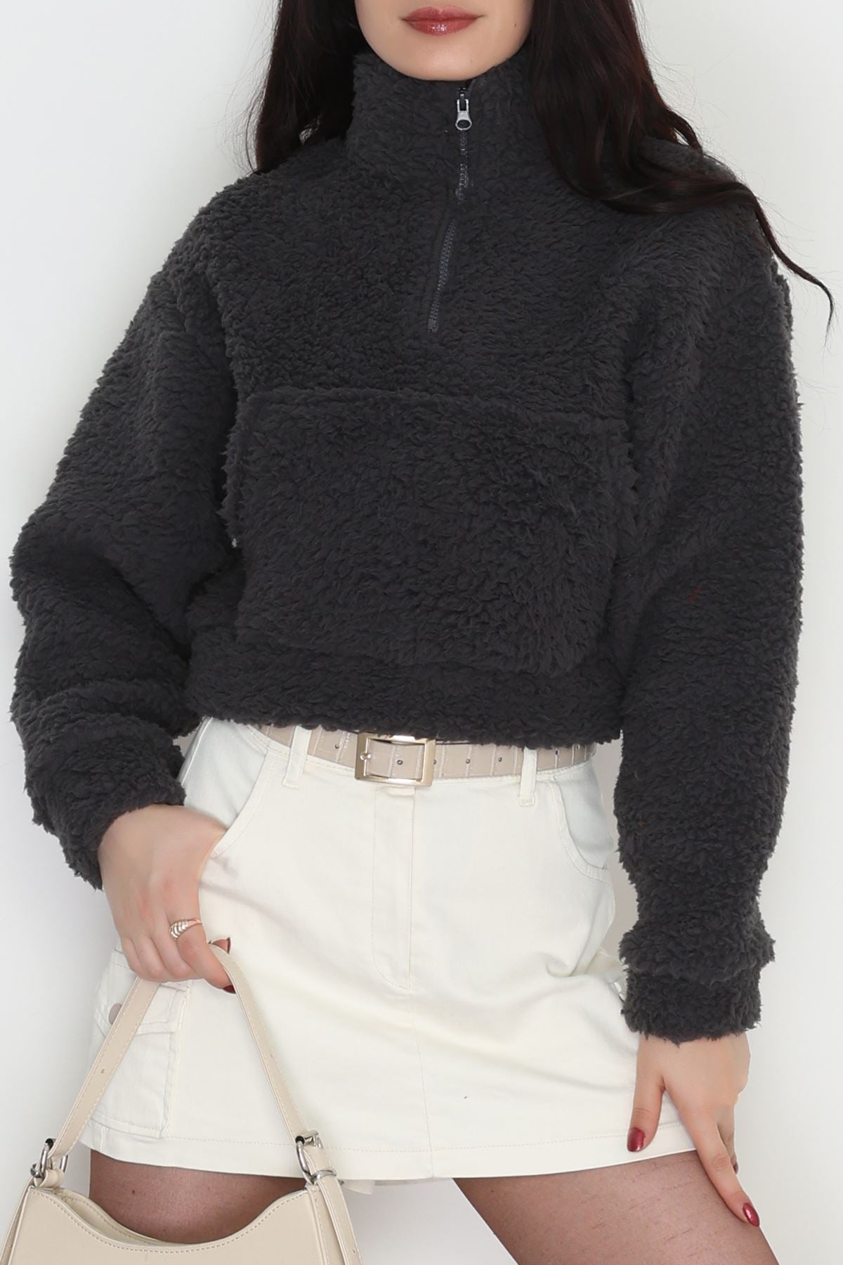 Peluş Sweat Antrasit - 31256.1872.