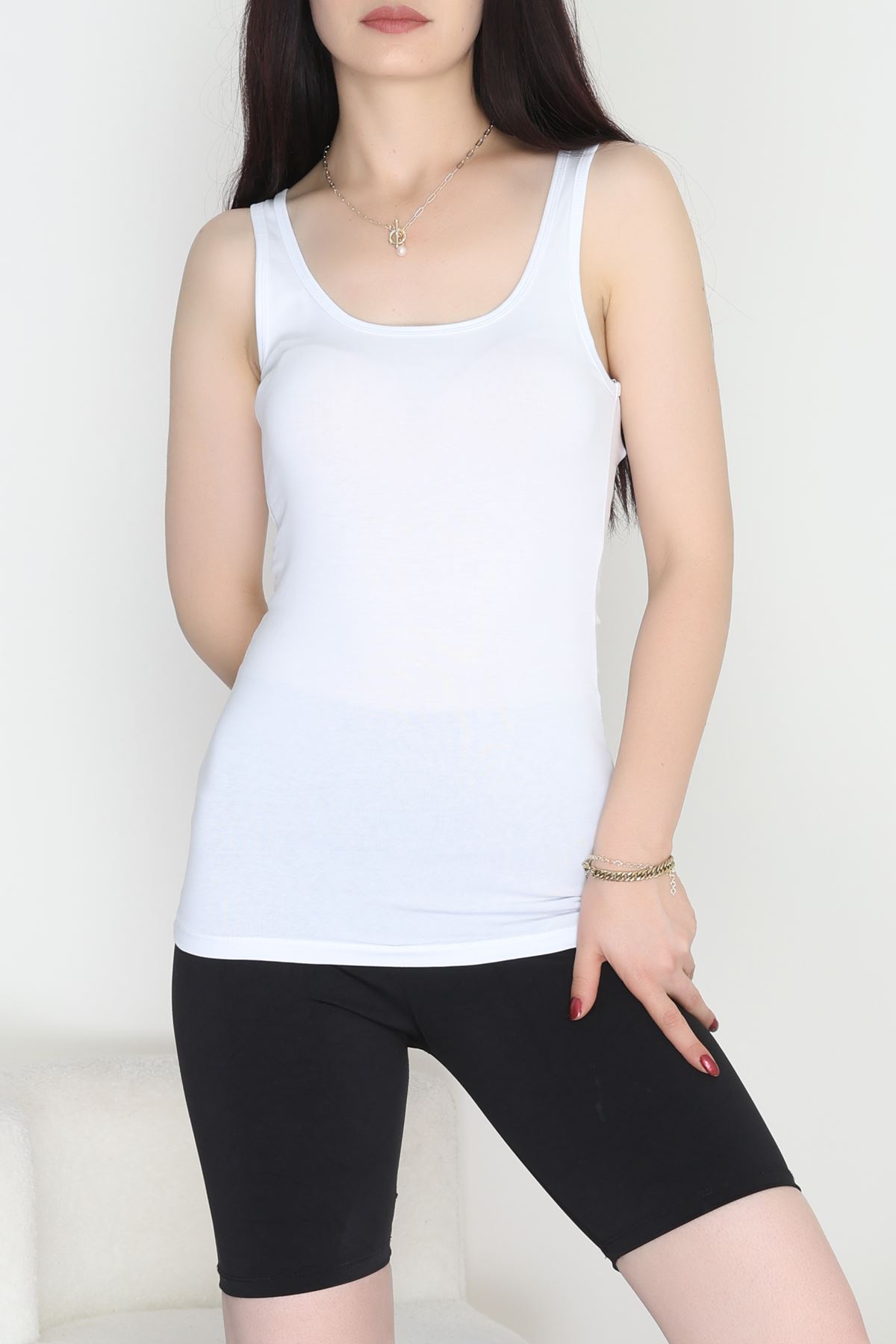 Kalın Askılı Atlet Beyaz - 19057.200.