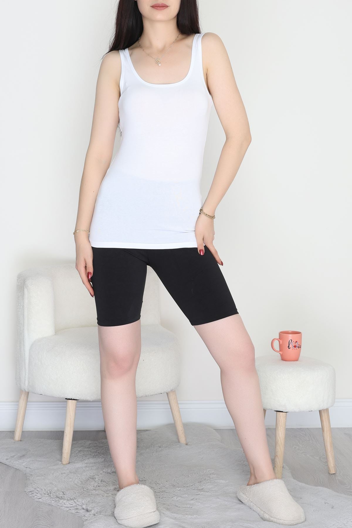 Kalın Askılı Atlet Beyaz - 19057.200.