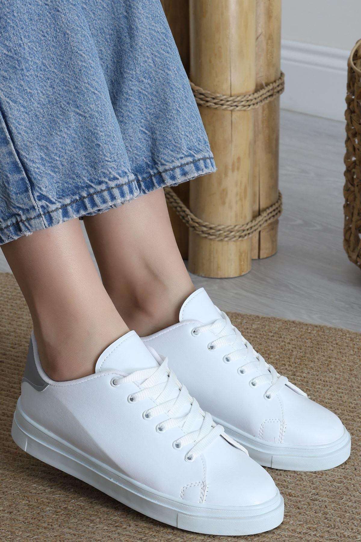 Kalın Tbn Günlük Ayakkabı Beyazgri - 8585.264.