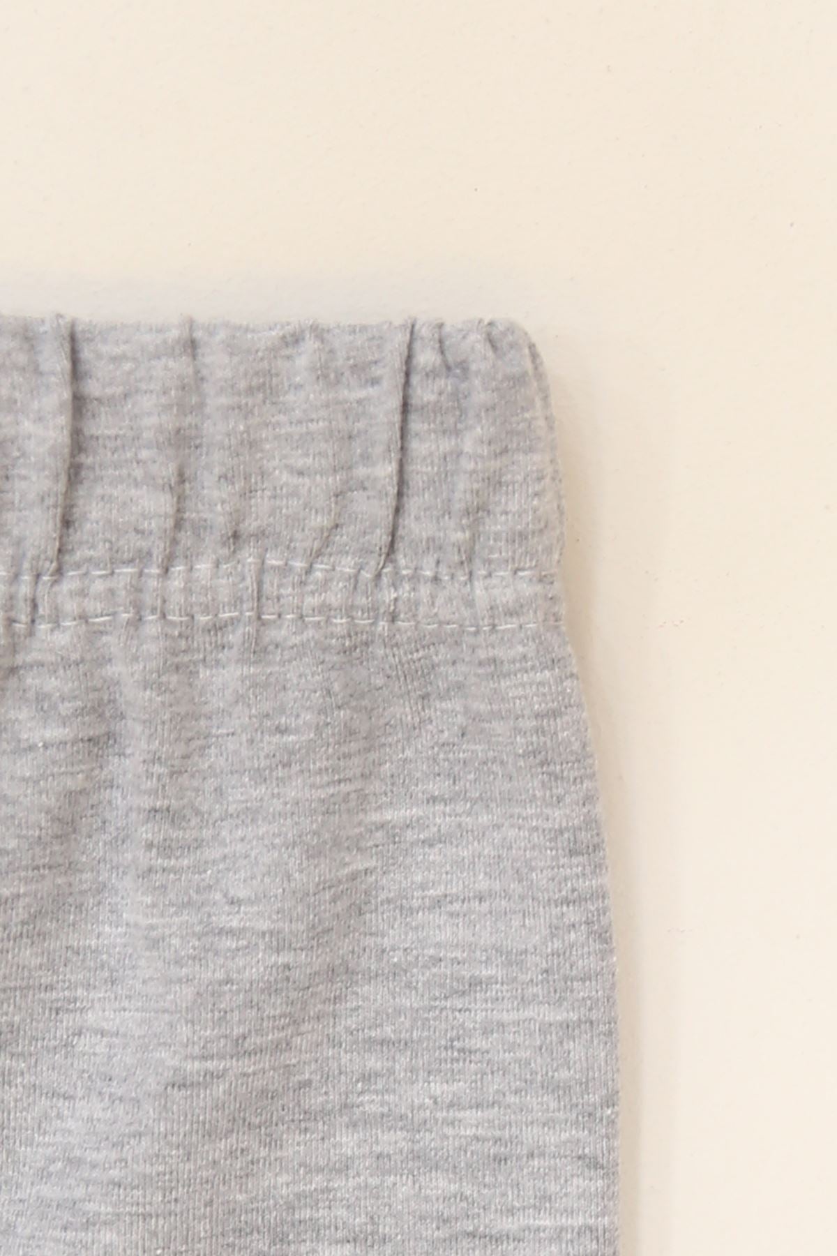 2-7 Yaş Likralı Penye Tayt Gri - 50485.1981.