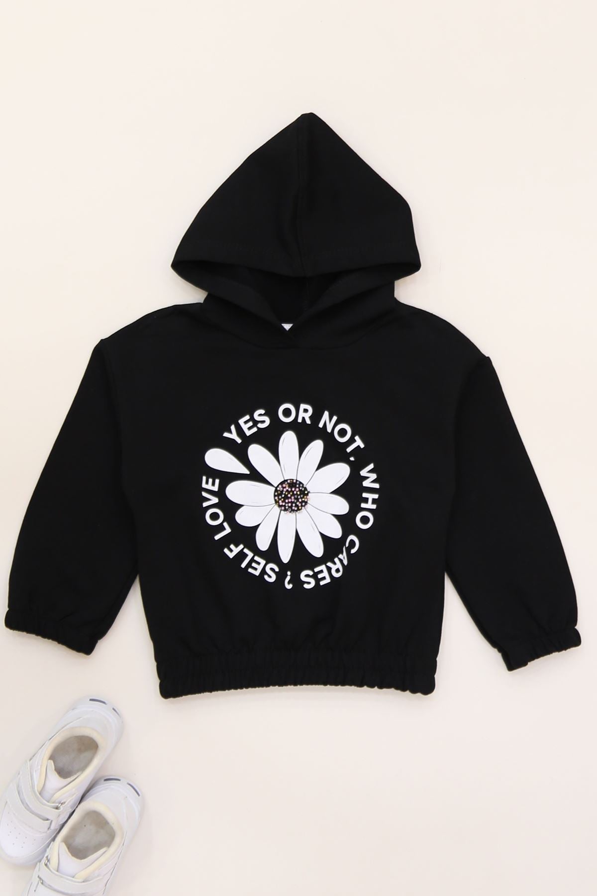 3-7 Yaş Baskılı Çocuk Sweat Siyah - 625424.1576.