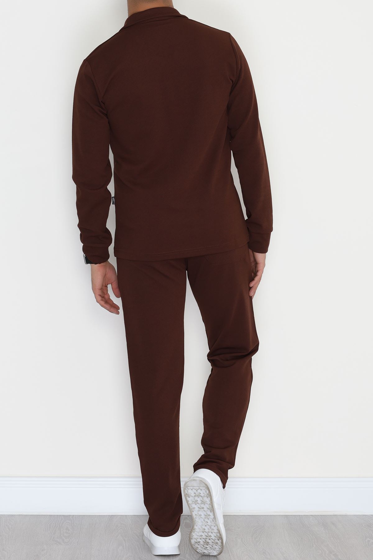 Zra Krep Polo Yaka Erkek Takım Kahve - 42187.1937.