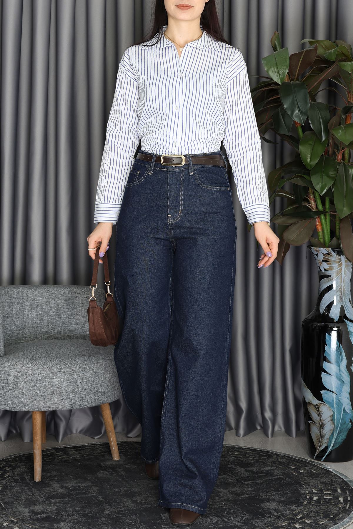 Wide Leg Kot Pantolon Koyumavi - 31529.1590.