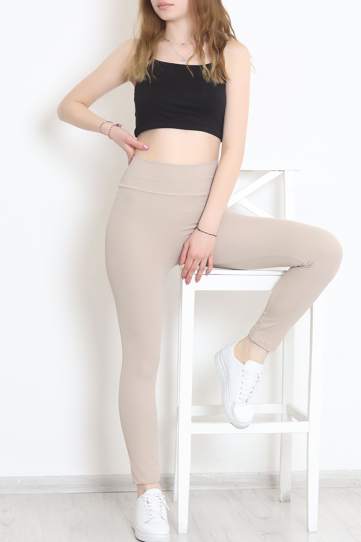 Fitilli Tayt Bej - 10751.1098.