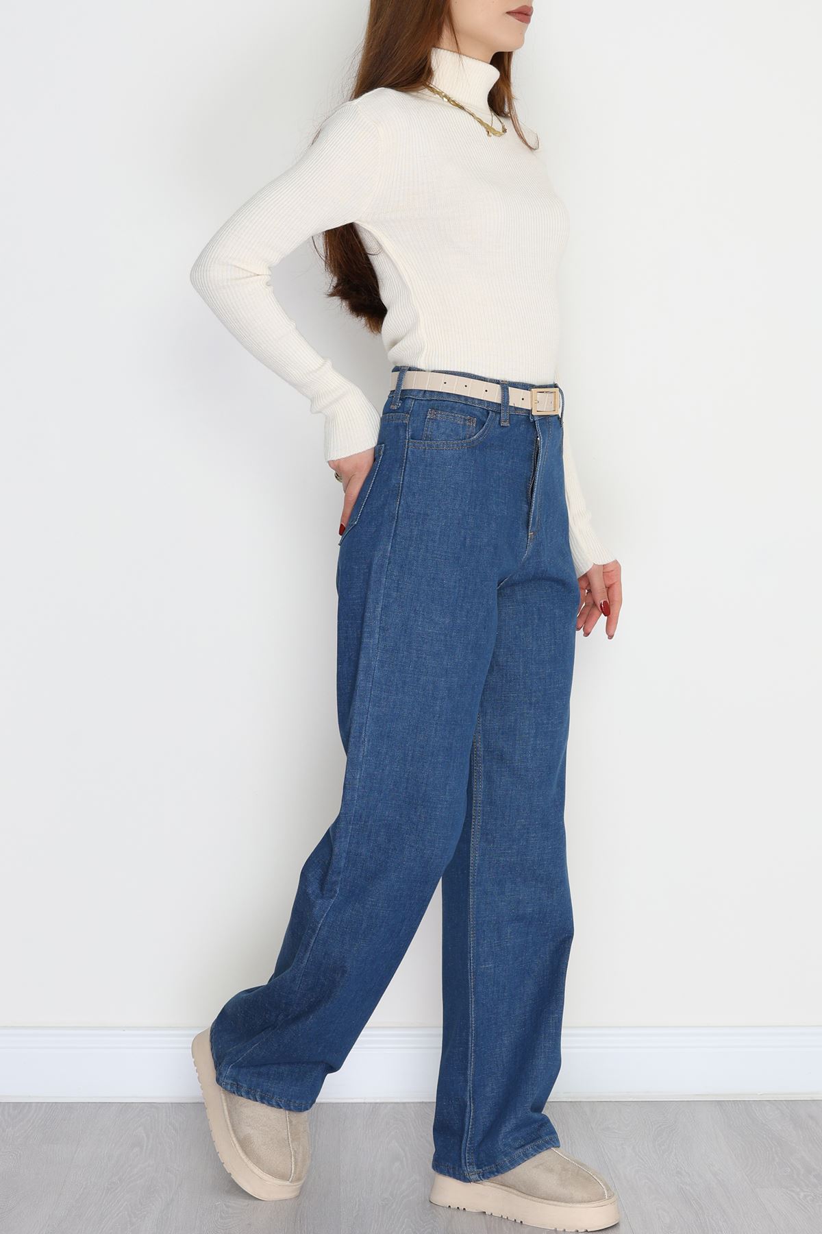 Palazzo Kot Pantolon Mavi3 - 40465.1431.