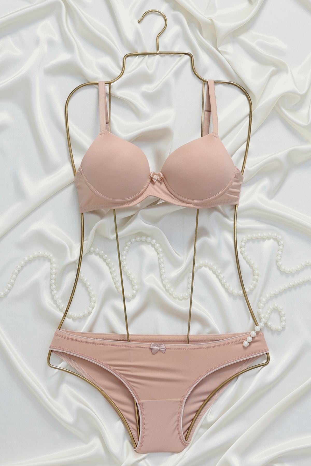 Dalgıç Dolu Kap Sütyen Takım Pudra - 2556.1783.