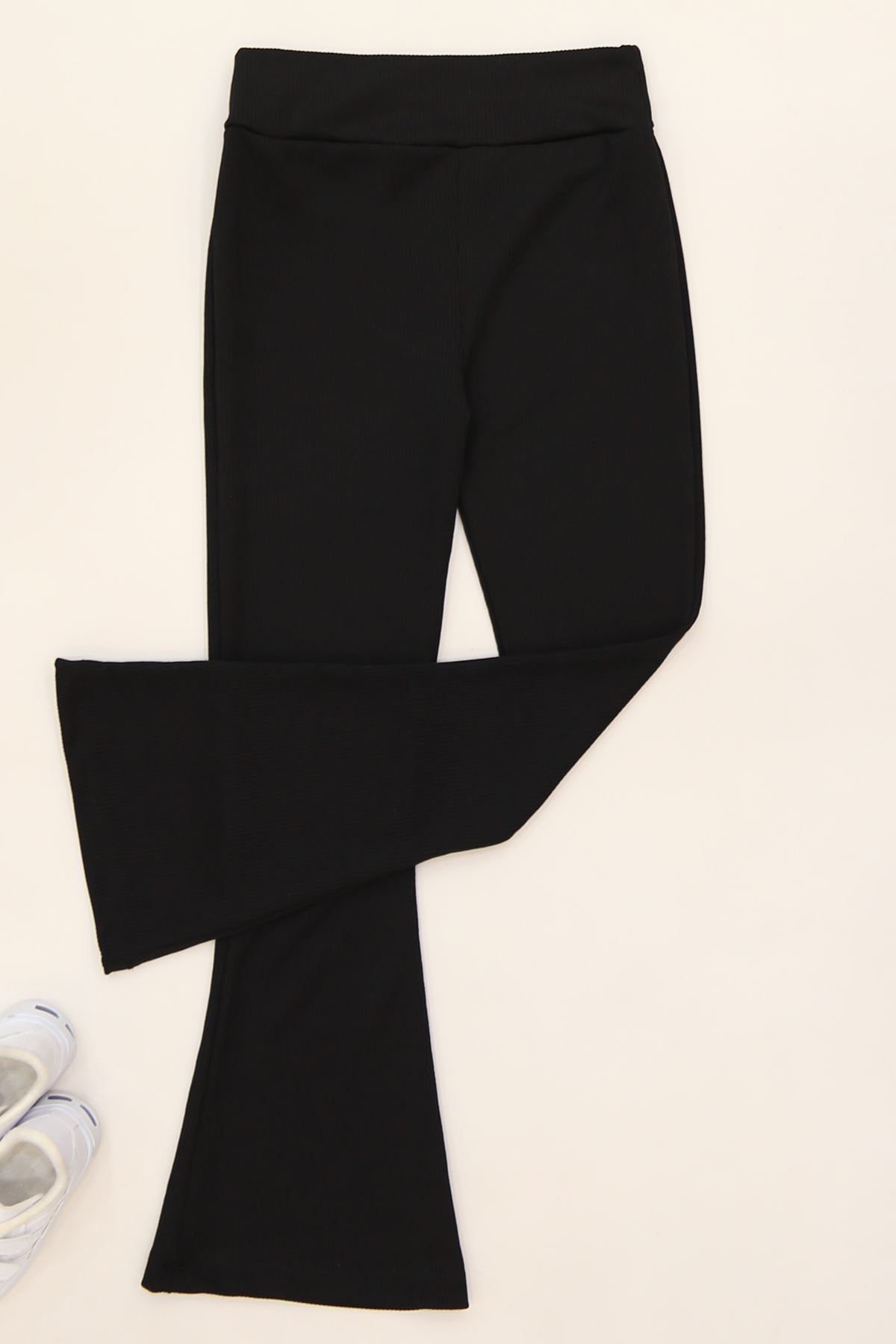 11-15 Yaş Fitilli İspanyol Tayt Siyah - 30404.904.