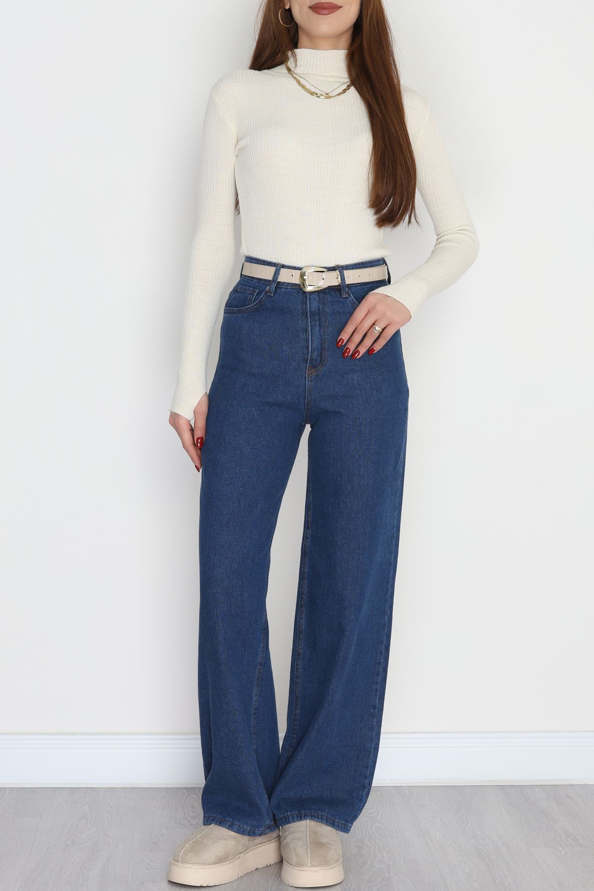 Palazzo Kot Pantolon Mavi9 - 19535.1431.