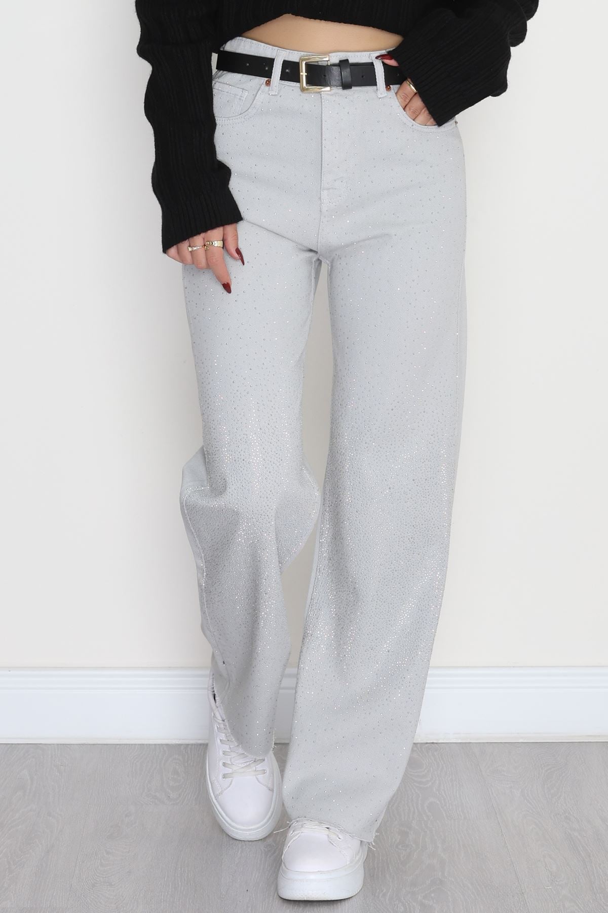 Taşlı Palazzo Jean Açıkgri - 31004.2049.