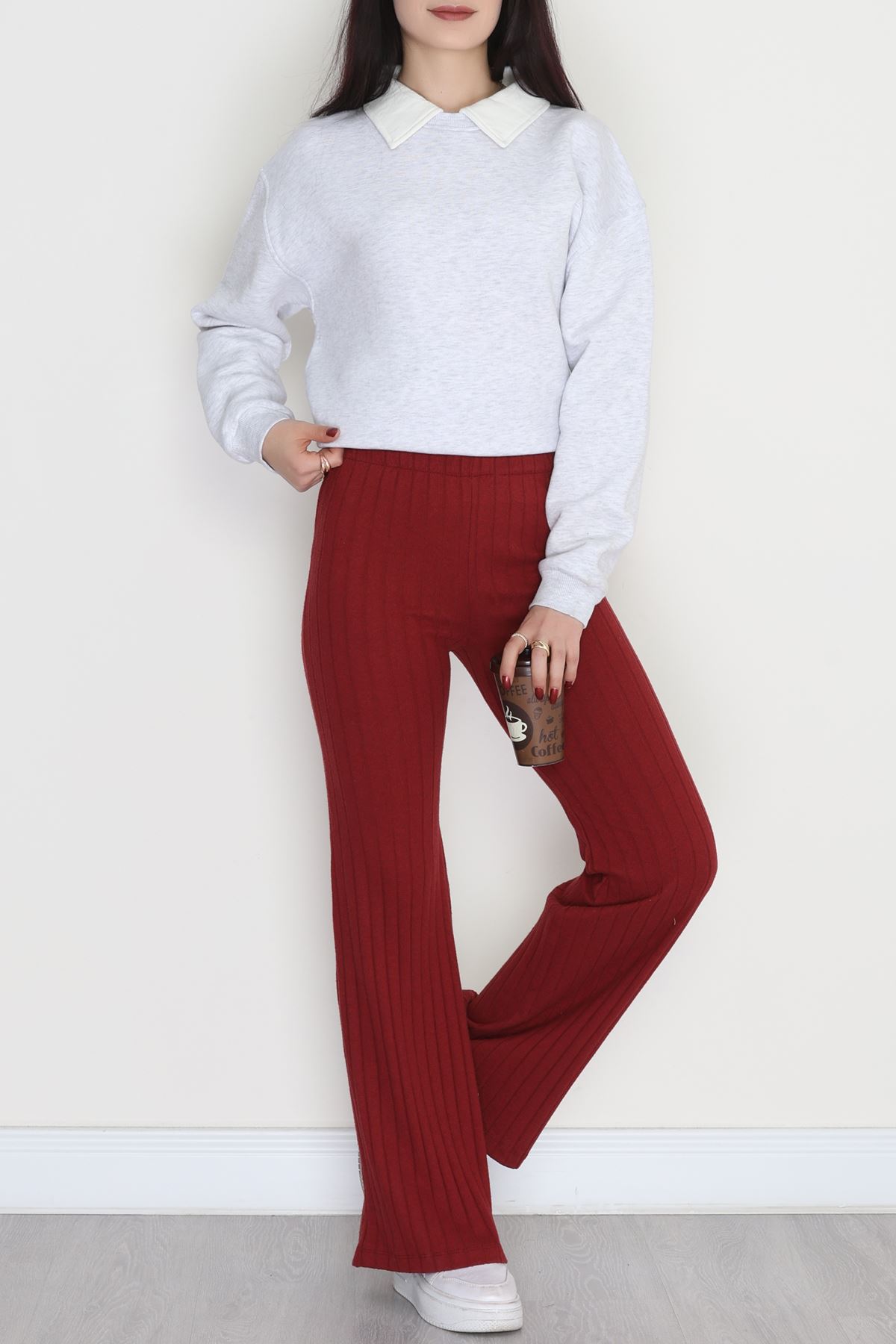 İnterlok Fitilli İspanyol Alt Bordo - 90978.1748.