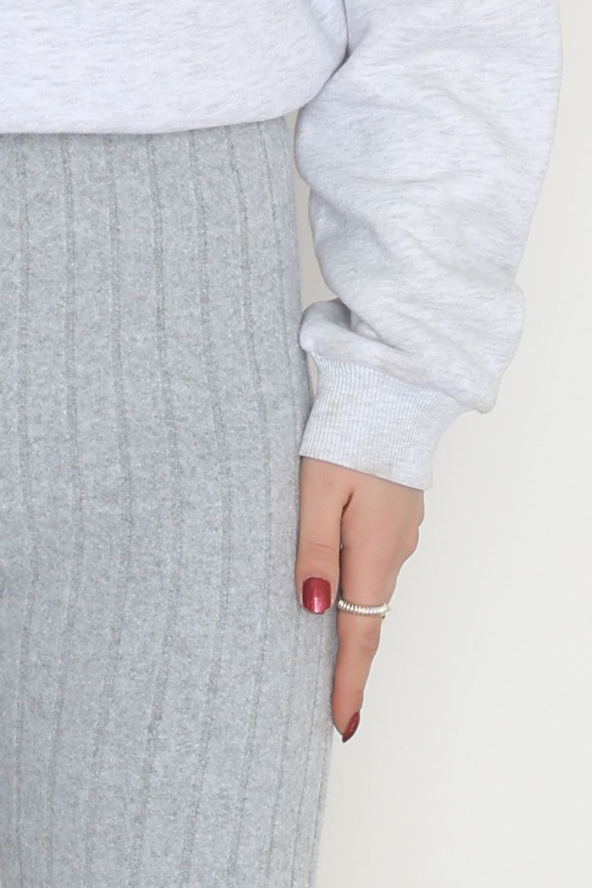 İnterlok Fitilli İspanyol Alt Gri - 90978.1748.