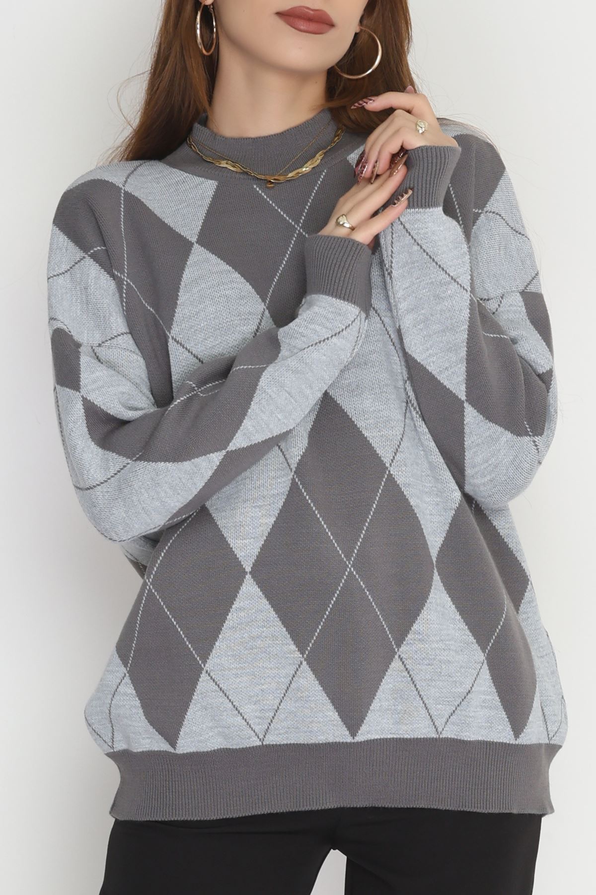 Etnik Desen Triko Fümegri - 3038.1577.