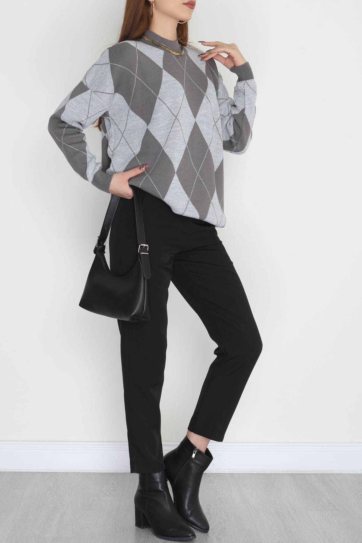 Etnik Desen Triko Fümegri - 3038.1577.