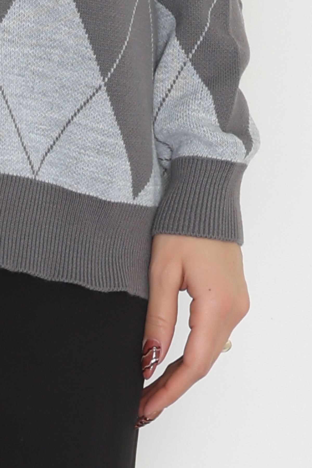 Etnik Desen Triko Fümegri - 3038.1577.