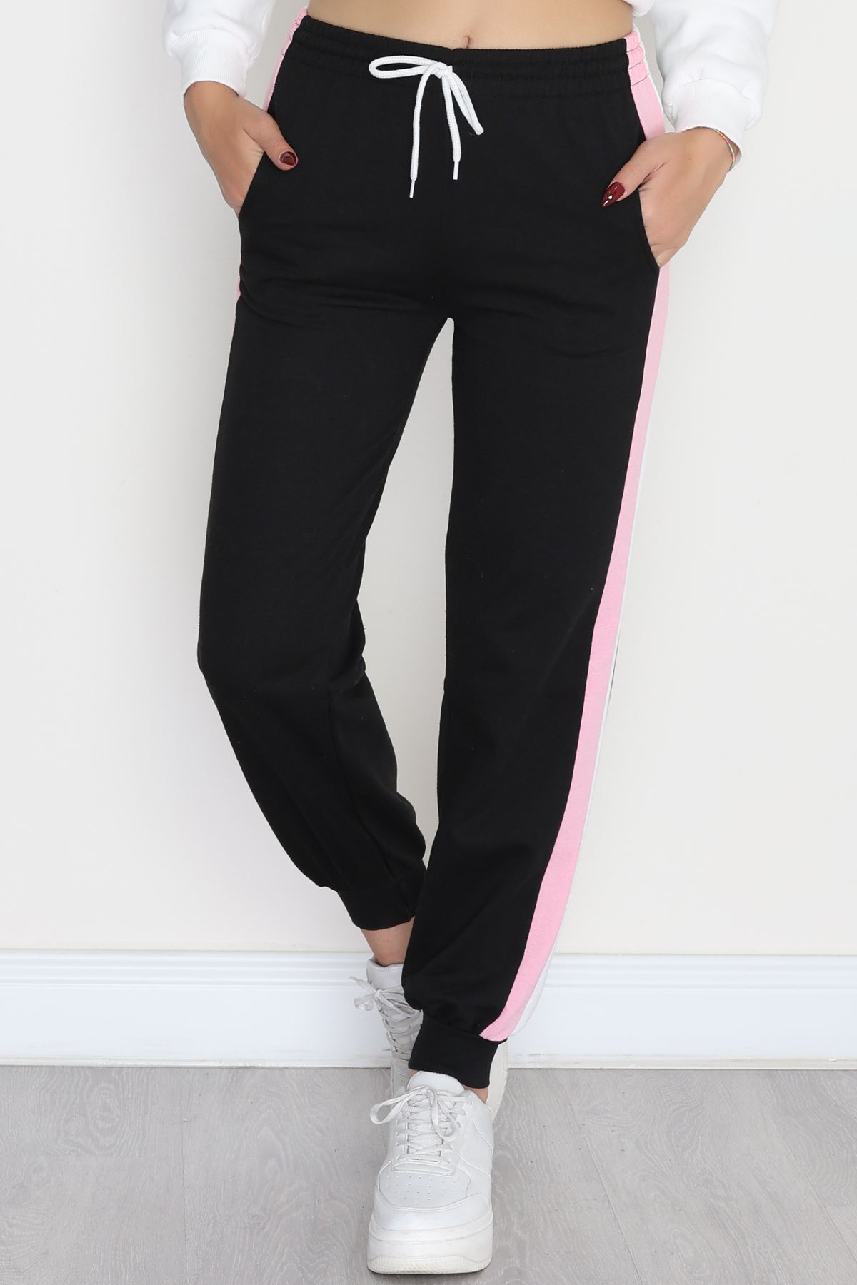 Paça Lastikli Eşofman Altı Siyahpudra - 41849.1005.