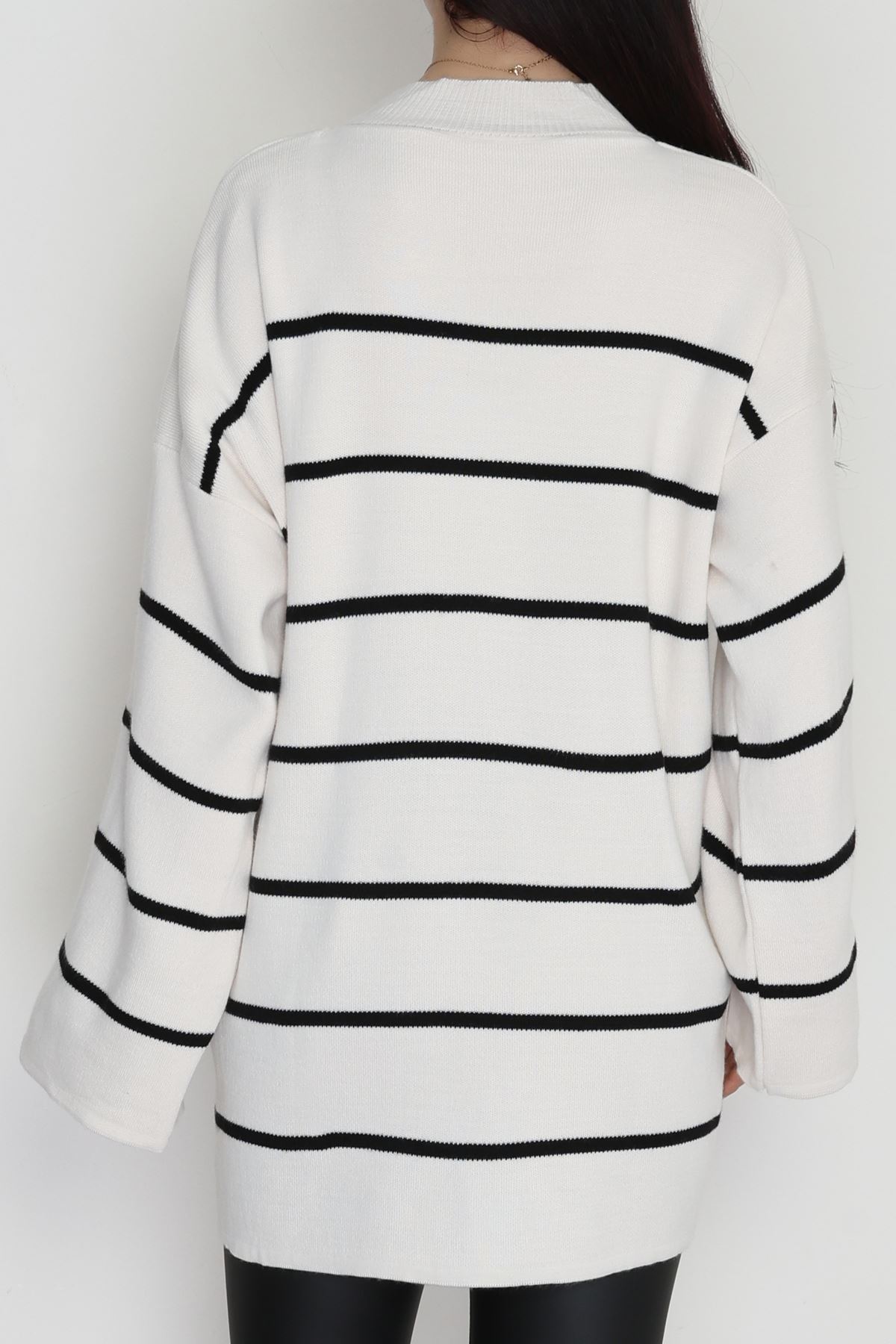 Yarım Balıkçı Yaka Triko Bluz Lattesiyah - 3066.1577.