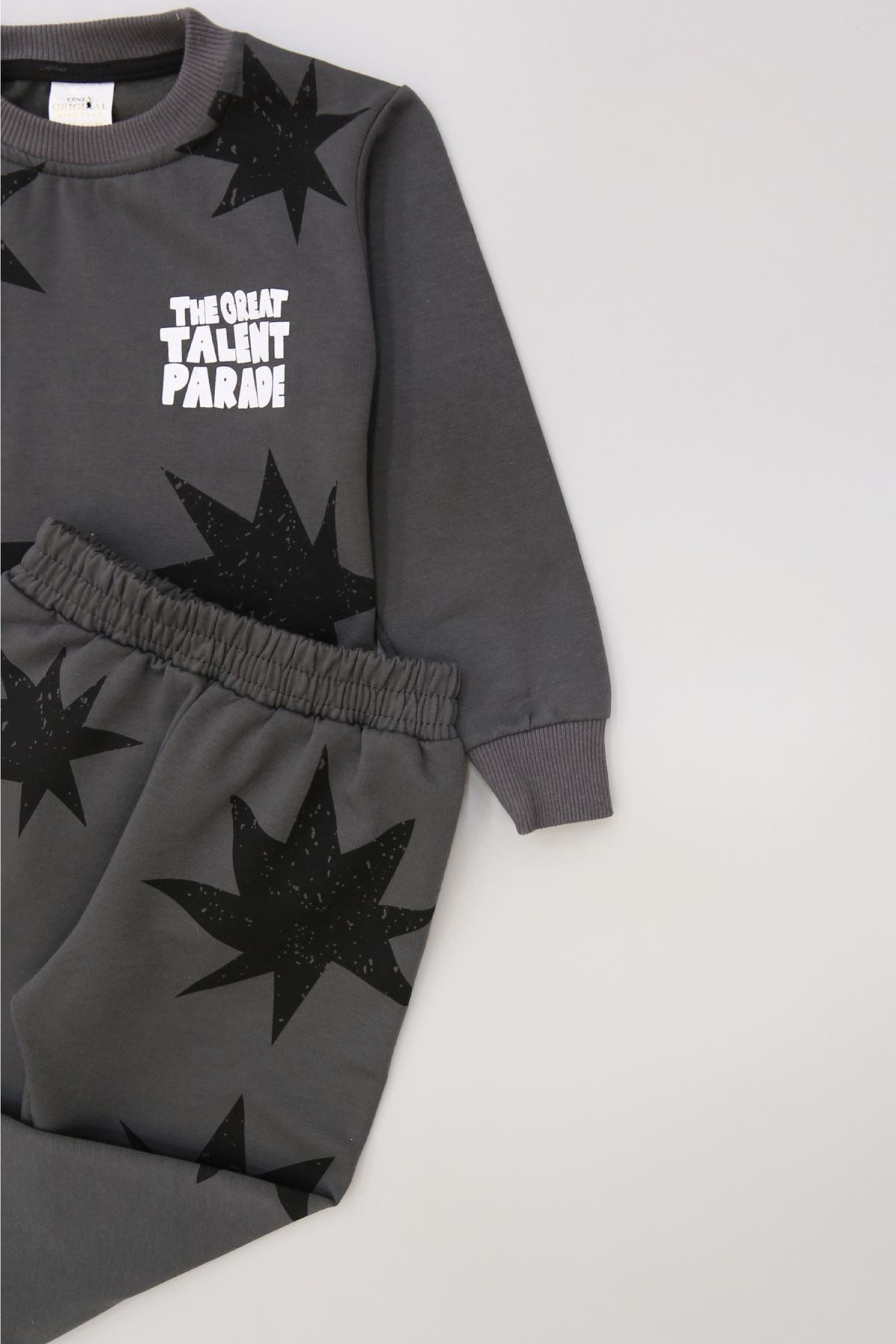 4-10 Yaş 2 İplik Şardonlu İkili Takım Füme - 52037.1776.