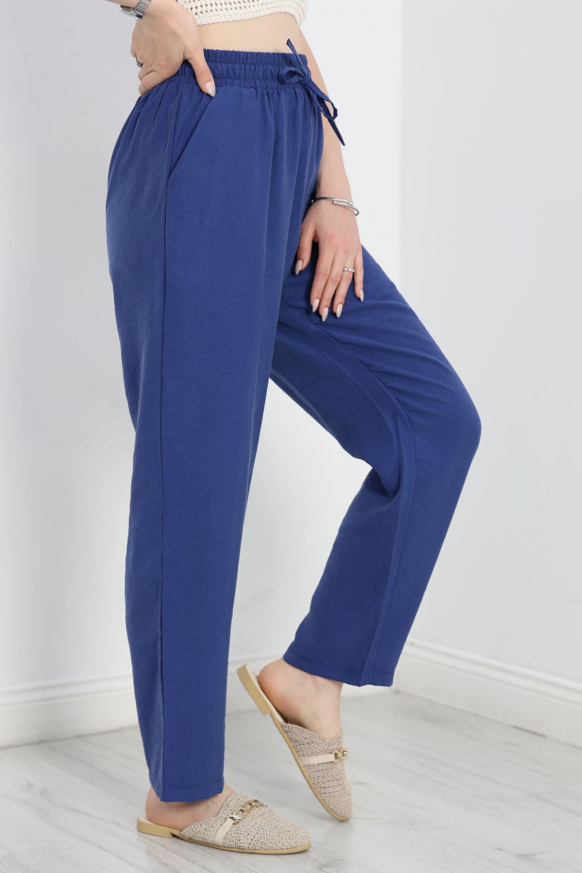 Modal Kumaş Pantolon İndigo - 41140.1837.