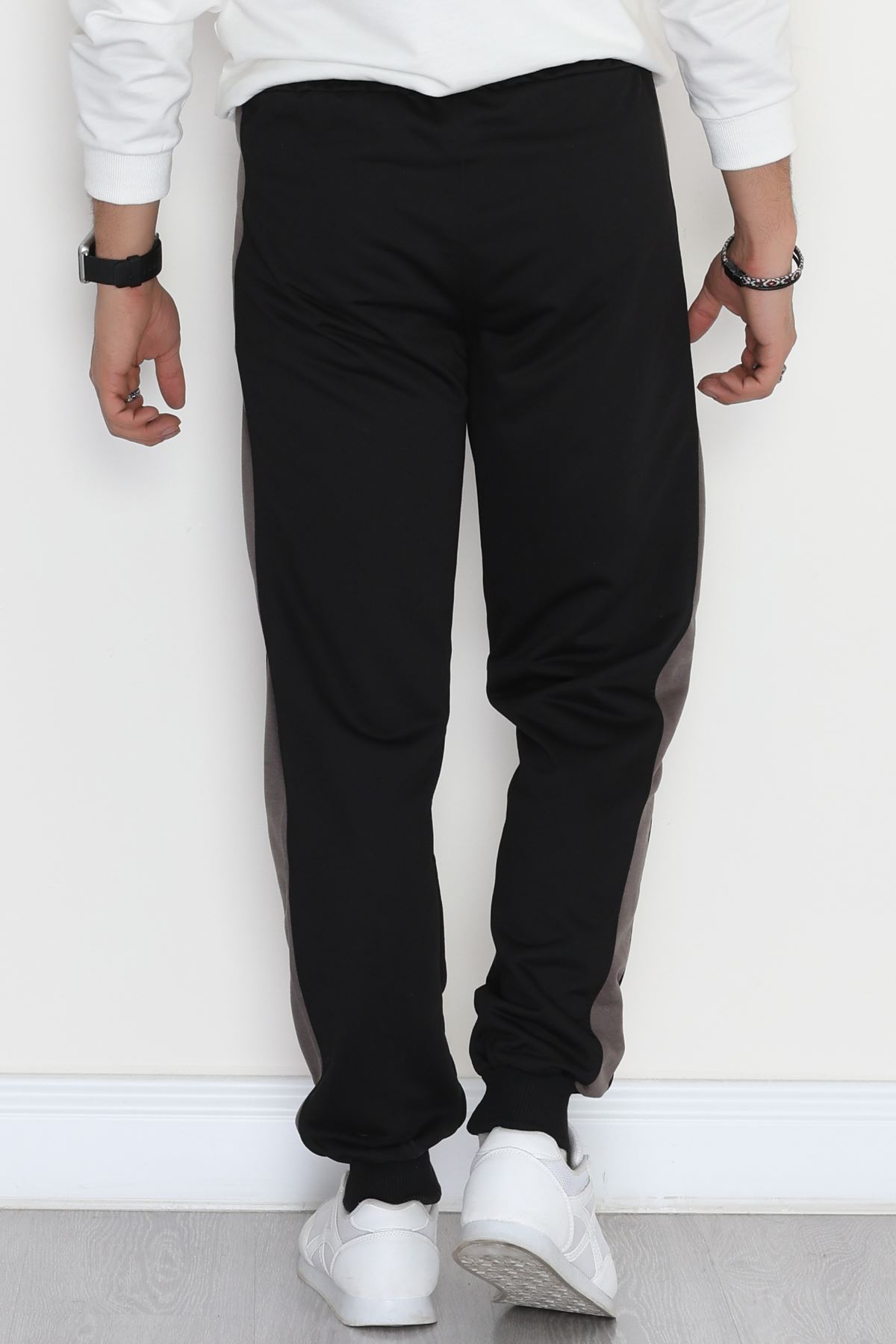 Şeritli Worteks Erkek Eşofman Altı Siyah1 - 42151.1937.