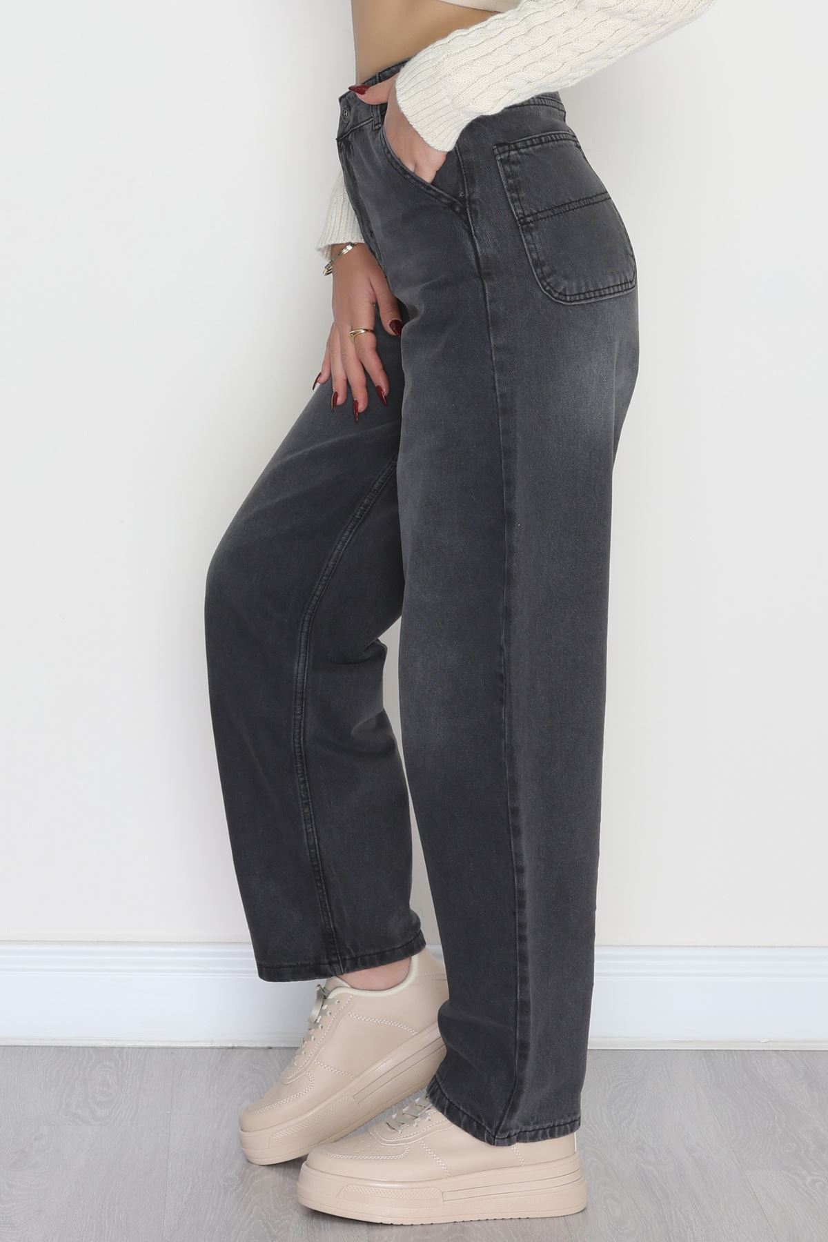 Baggy Kot Pantolon Füme - 31573.1921.