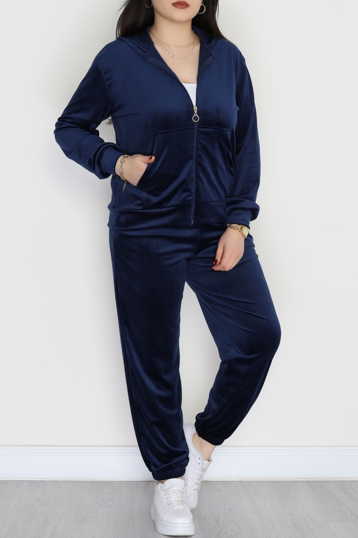 Fransız Kadife Battal Eşofman Takımı Laci - 146.1287.