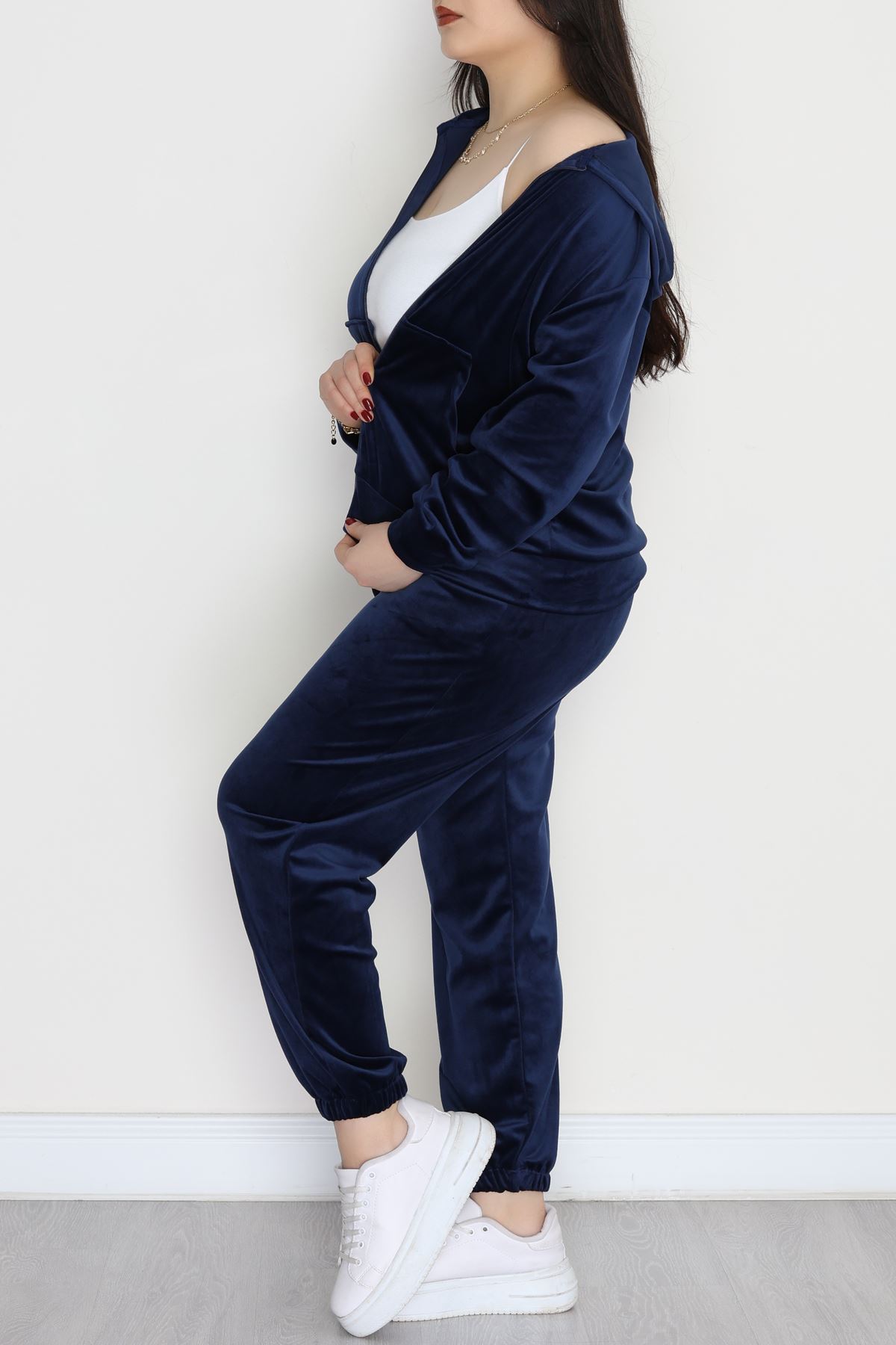 Fransız Kadife Battal Eşofman Takımı Laci - 146.1287.