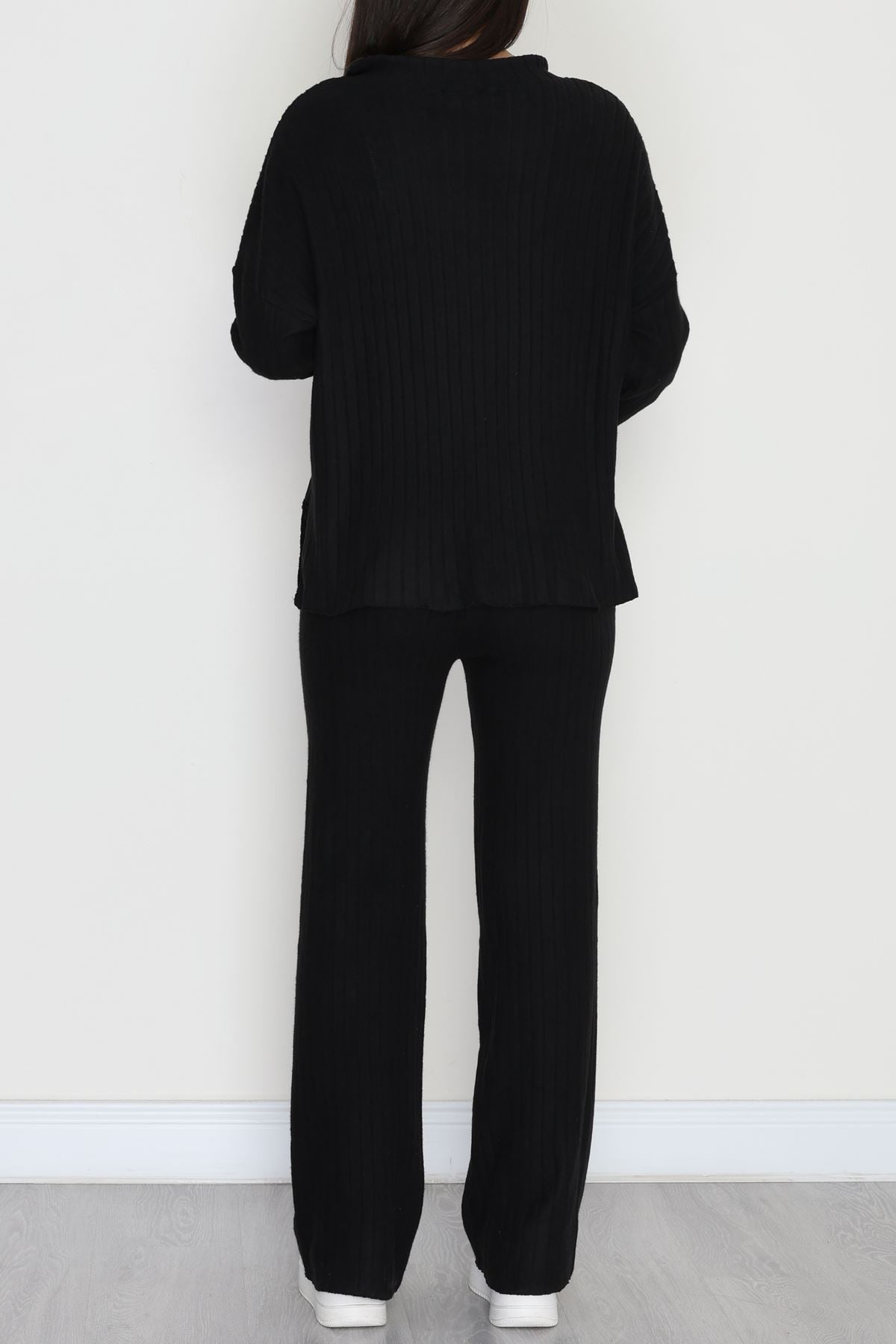 Polo Yaka İnterlok Kumaş İkili Takım Siyah - 42634.1567.