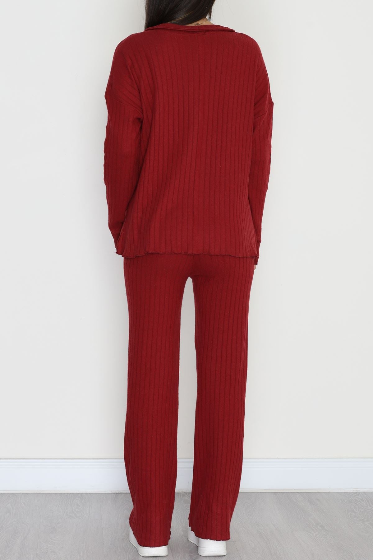 Polo Yaka İnterlok Kumaş İkili Takım Bordo - 42634.1567.