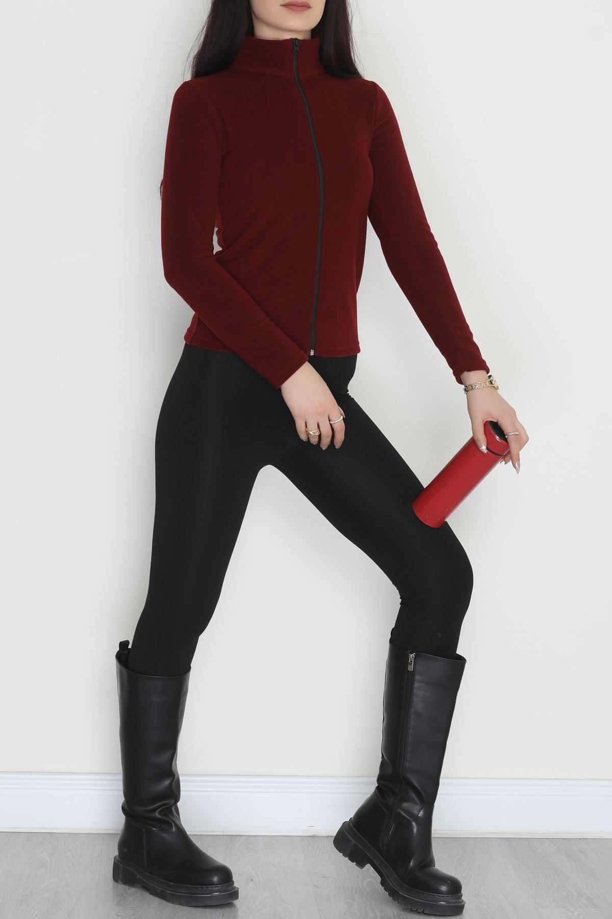 Polar Ceket Bordo - 52032.053.