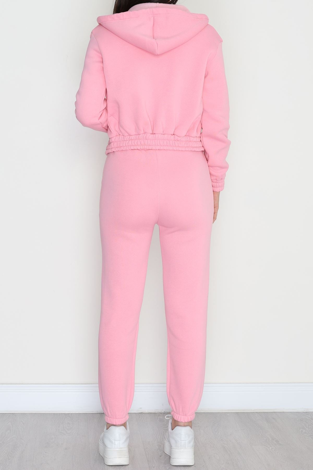 3 İplik Crop Eşofman Takımı Açıkpembe - 50913.1878.