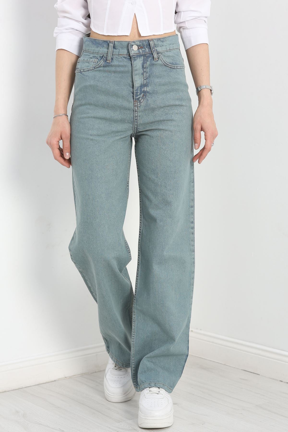 Palazzo Kot Pantolon Yeşiltint3 - 19315.1778.