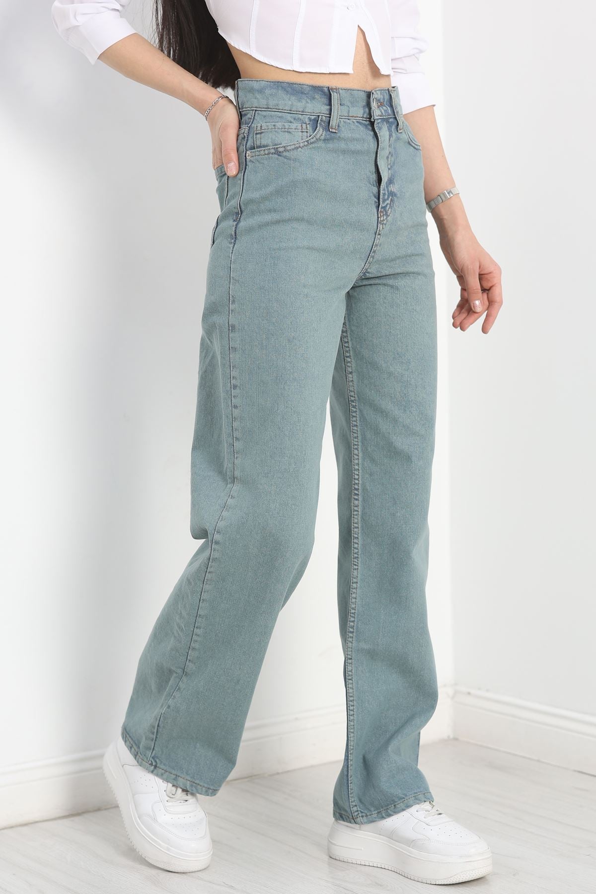 Palazzo Kot Pantolon Yeşiltint3 - 19315.1778.