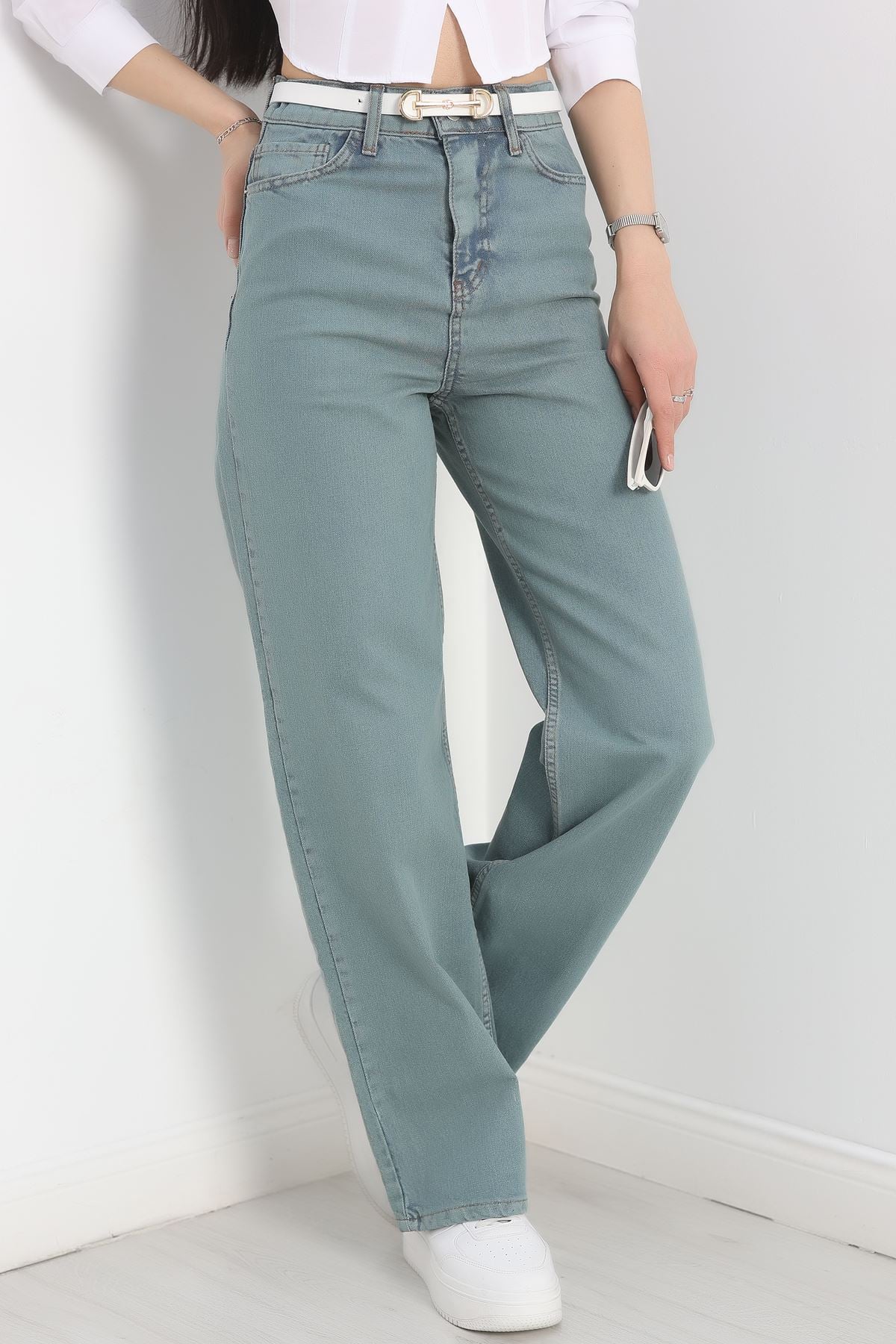 Palazzo Kot Pantolon Yeşiltint3 - 19315.1778.