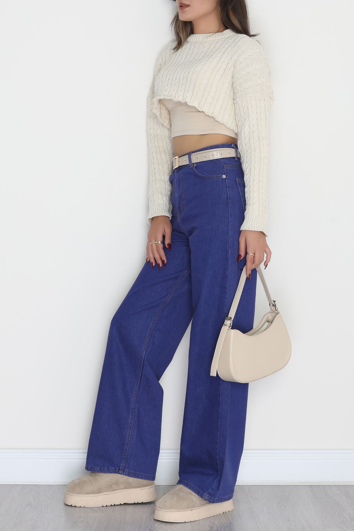 Palazzo Kot Pantolon Mavi1 - 40465.1431.