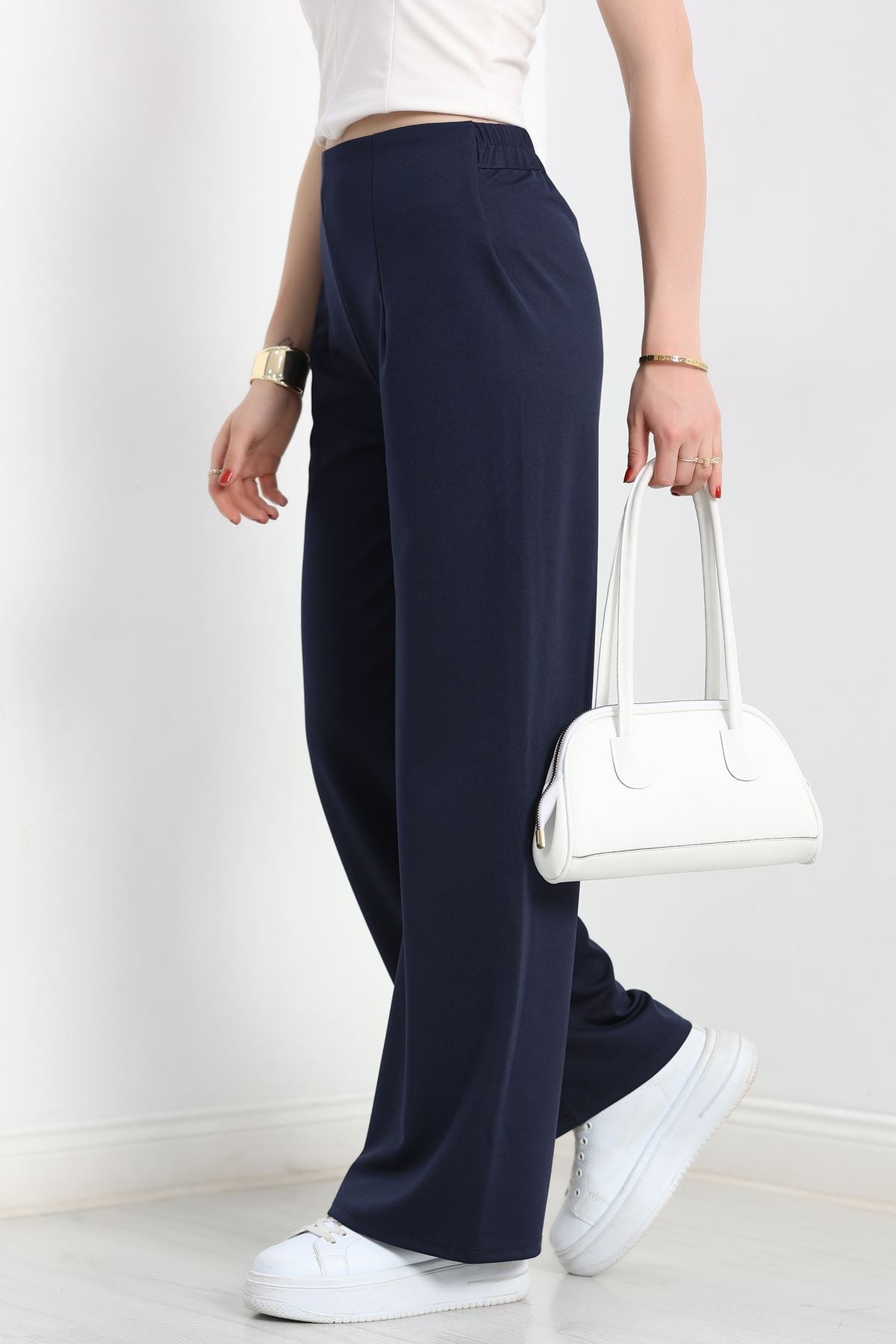 Pensli Geniş Kesim Pantolon Lacivert1 - 20155.1605.