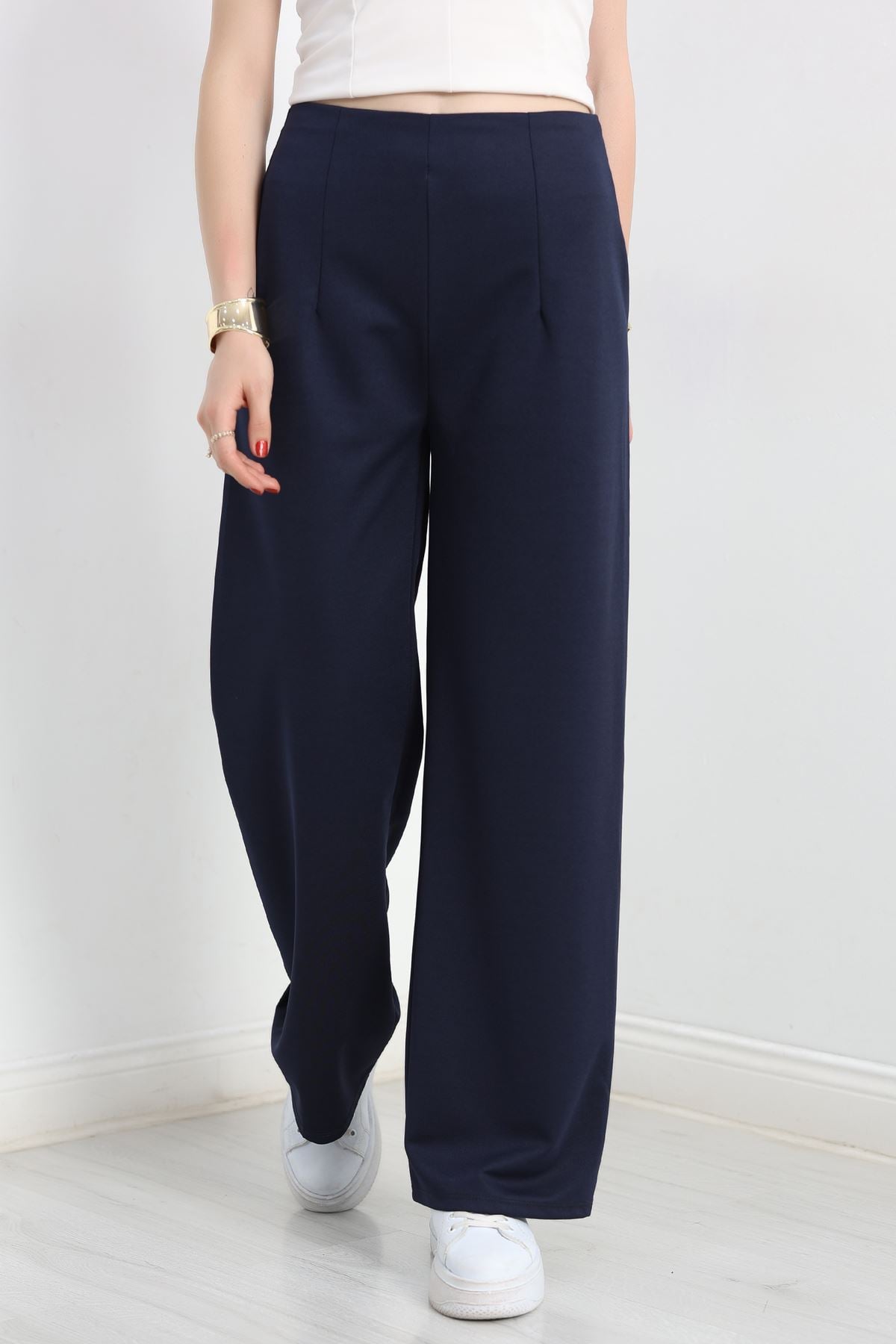 Pensli Geniş Kesim Pantolon Lacivert1 - 20155.1605.